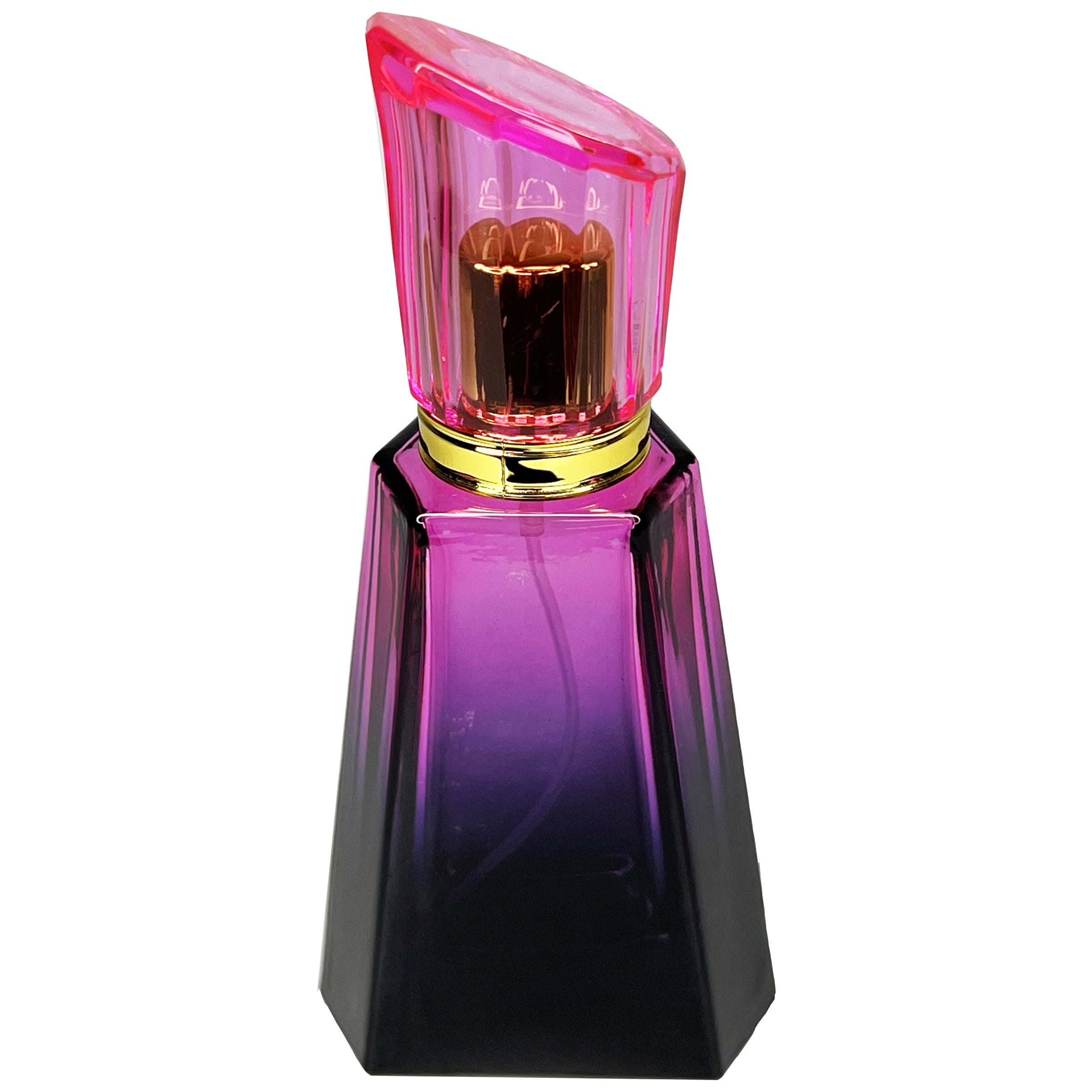 50ml 1.7oz 6 colors burj gradient black glass perfume bottles