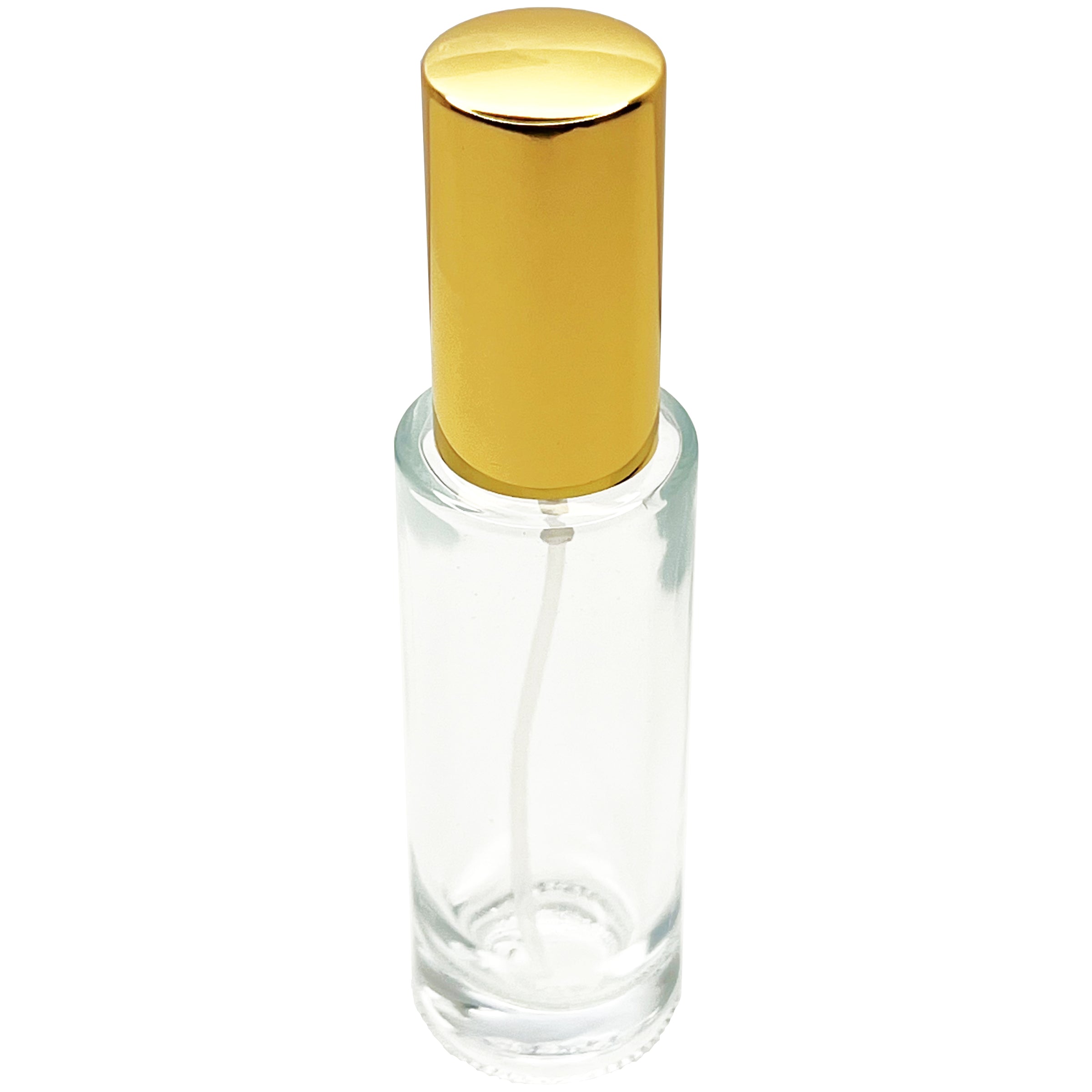 30ml 1oz thick glass cylinder perfume bottles 18mm sprayer