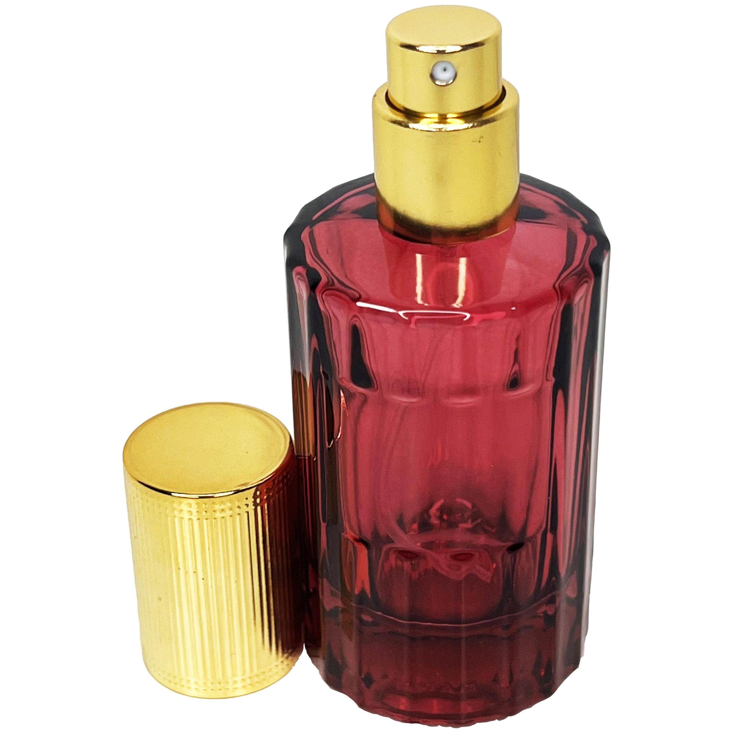 30ml 1oz colored glass cylinder perfume spray bottles