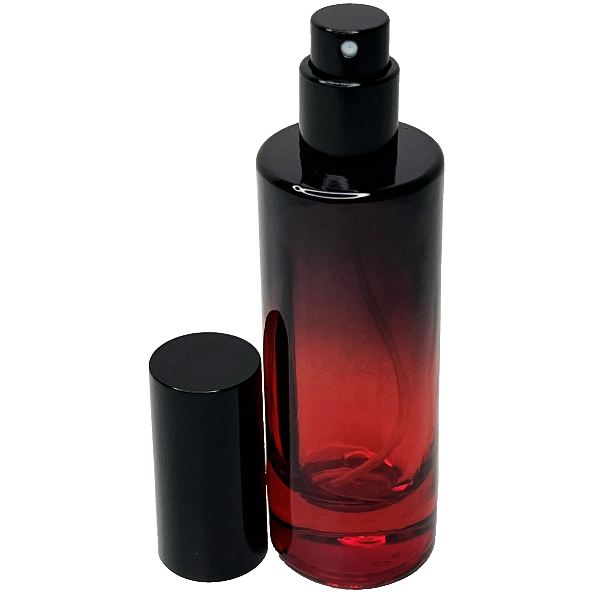 30ml 1oz cylinder 4 colors Gradient Black empty perfume spray bottles