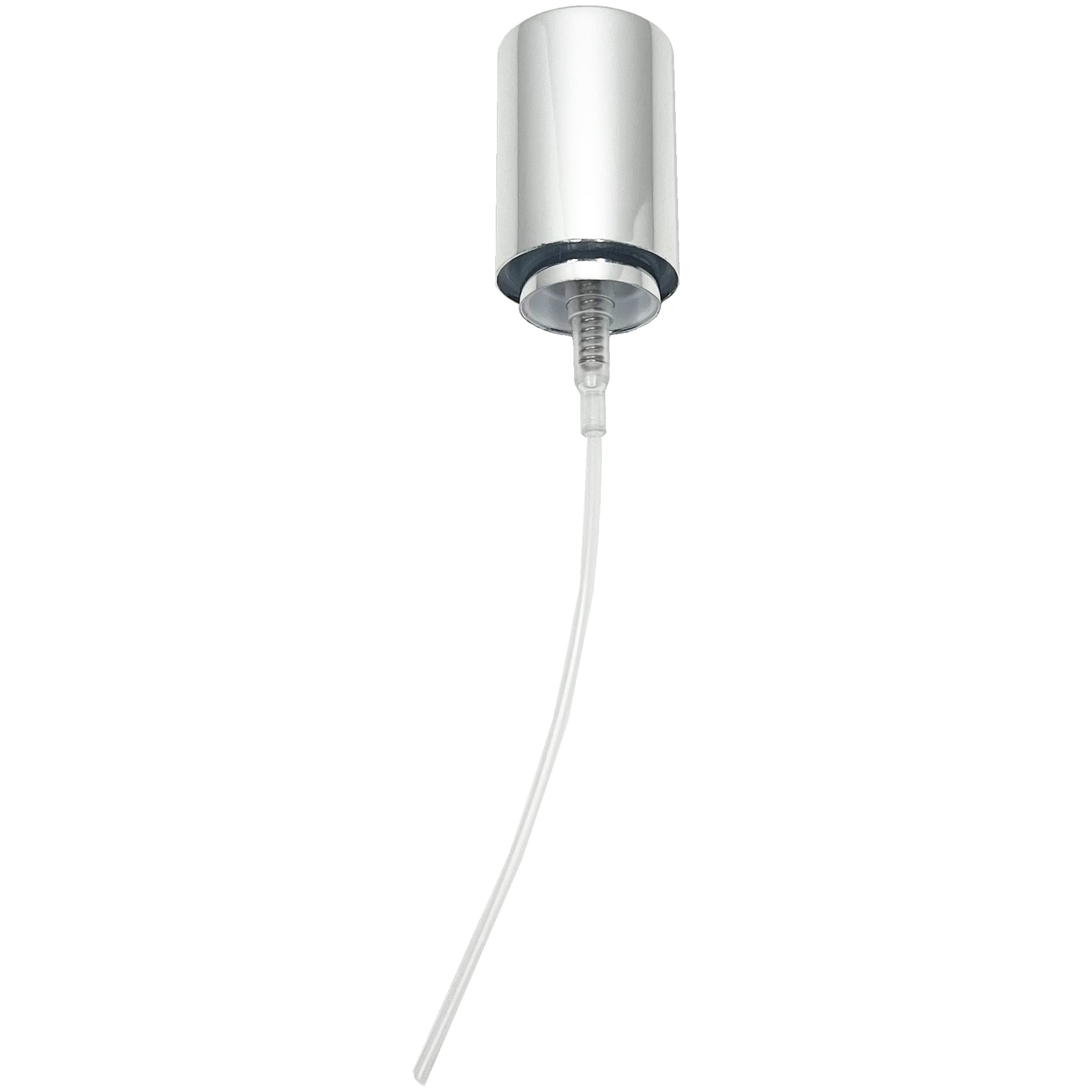 15/410 high quality shiny aluminum fine mist screw on sprayers and lids