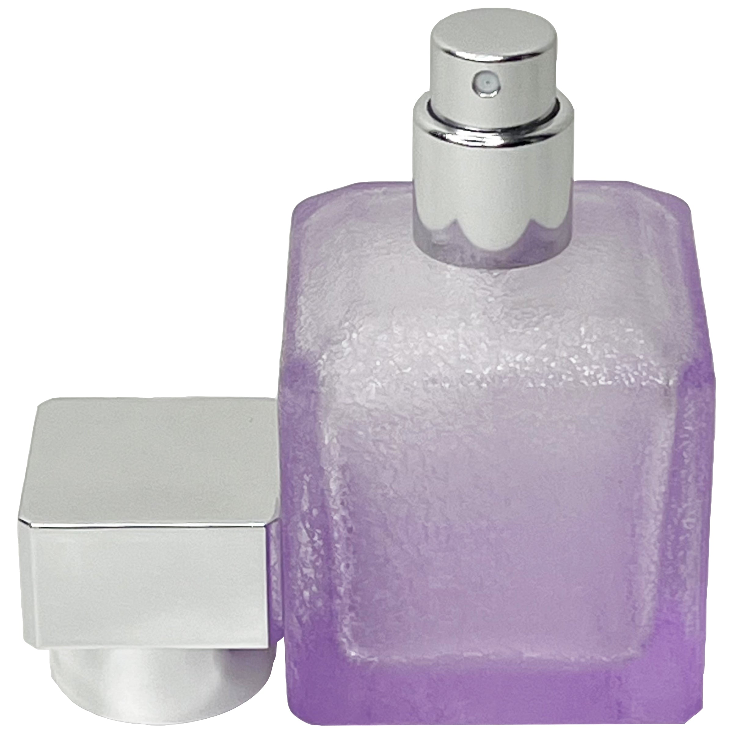 50ml 1.7oz 6 colors gradient cube textured glass perfume spray bottles