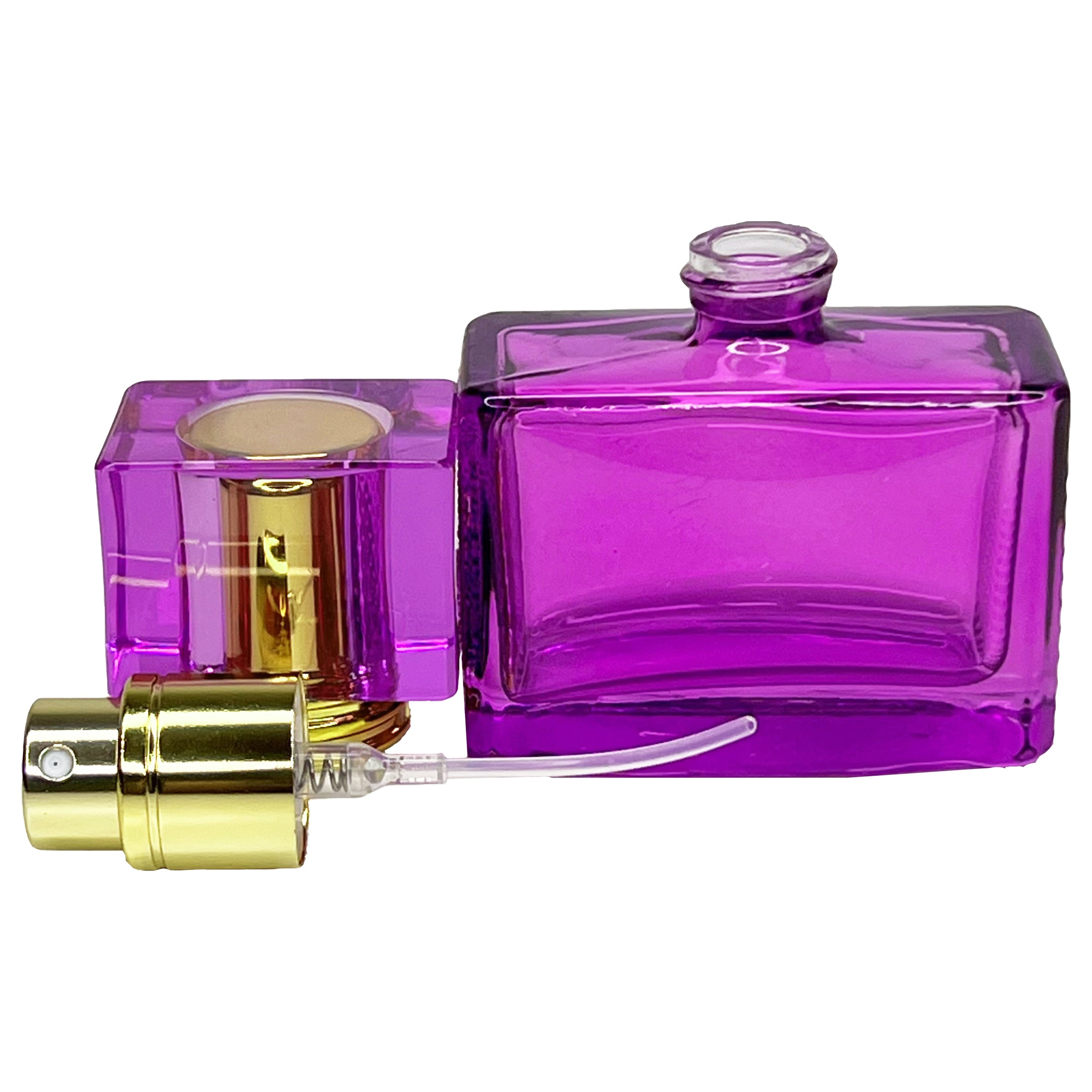 25ml 0.85oz colored glass perfume spray bottles