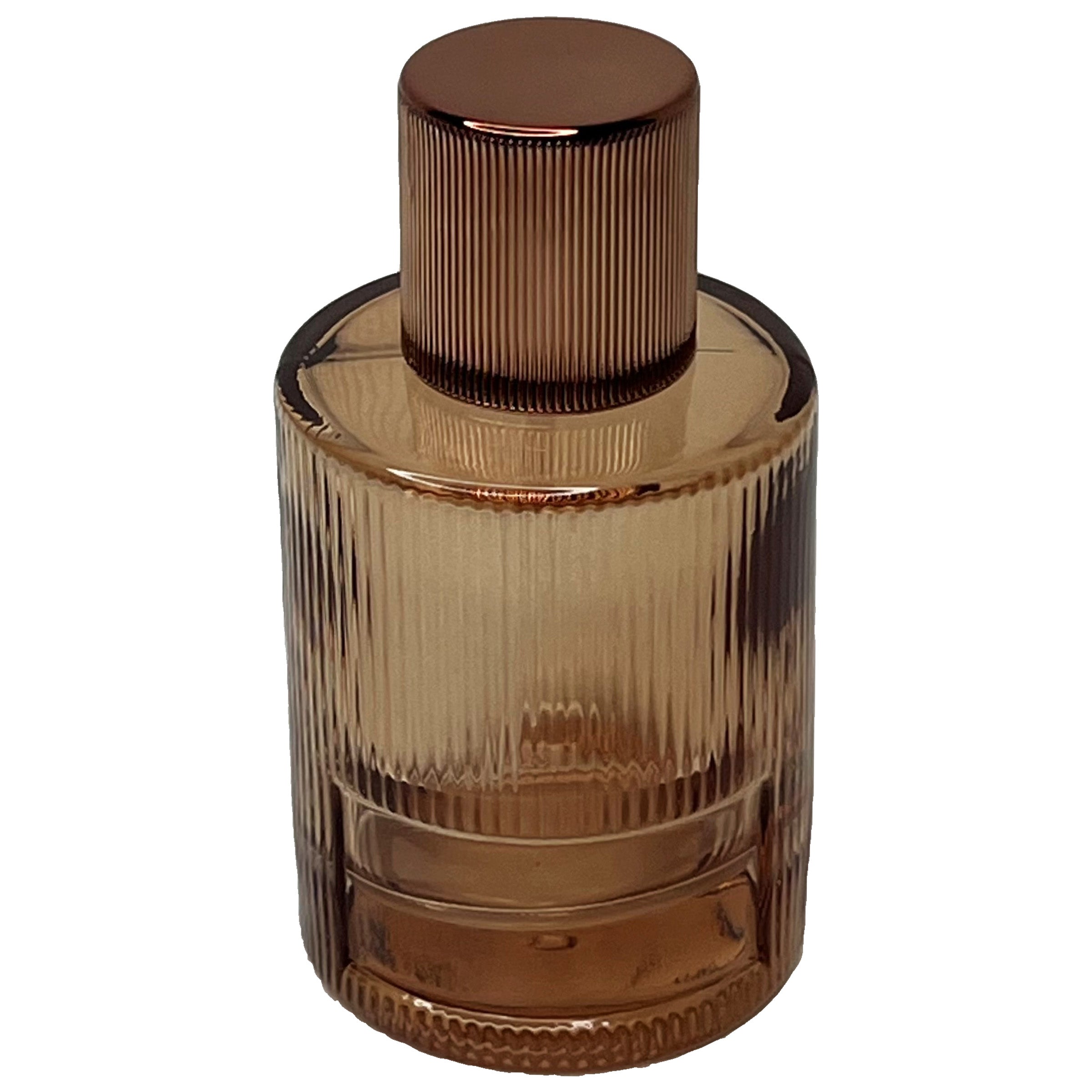 50ml 1.7oz colored striped cylinder matching uv lids glass perfume spray bottles
