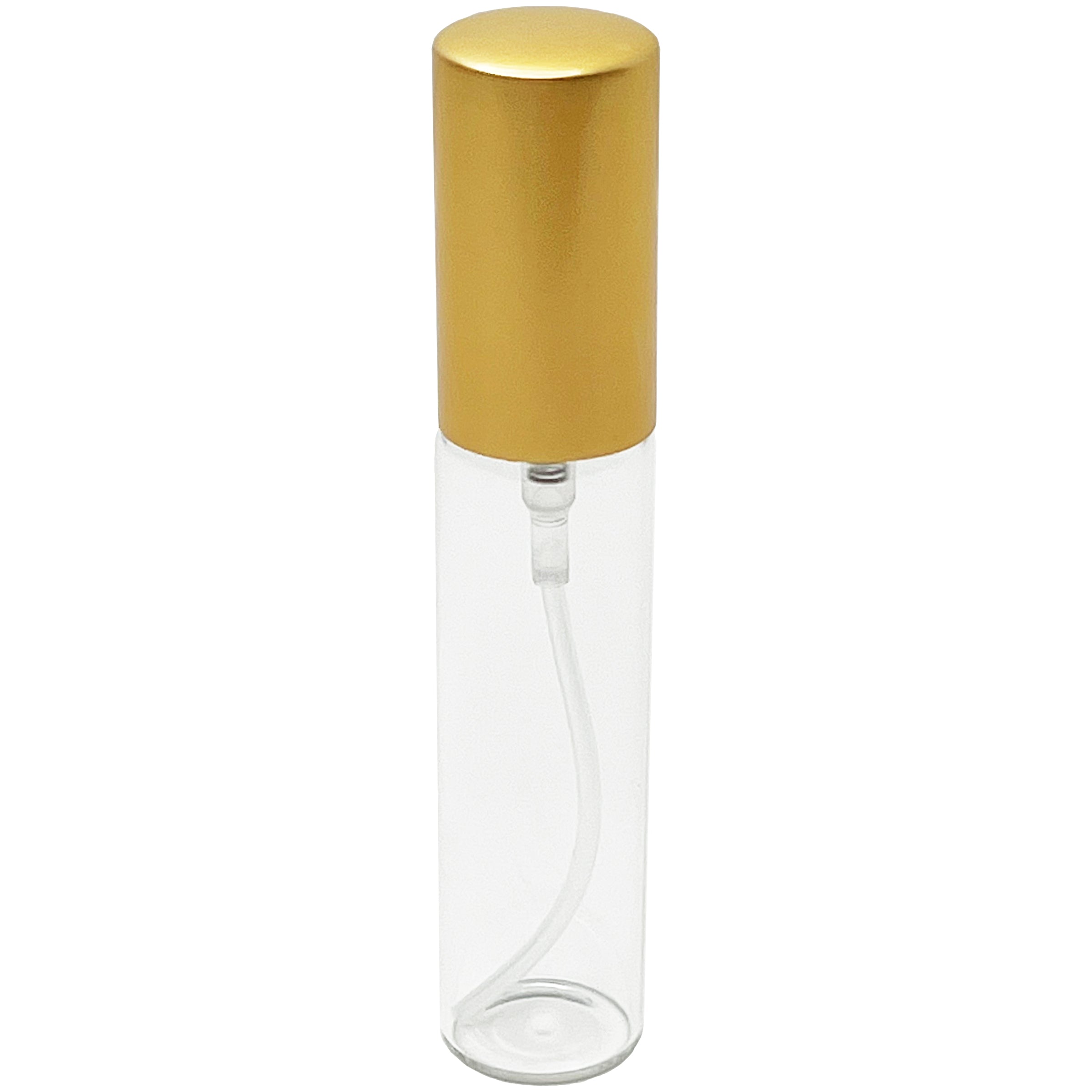 10ml 0.33oz matte gold line cap perfume spray bottles