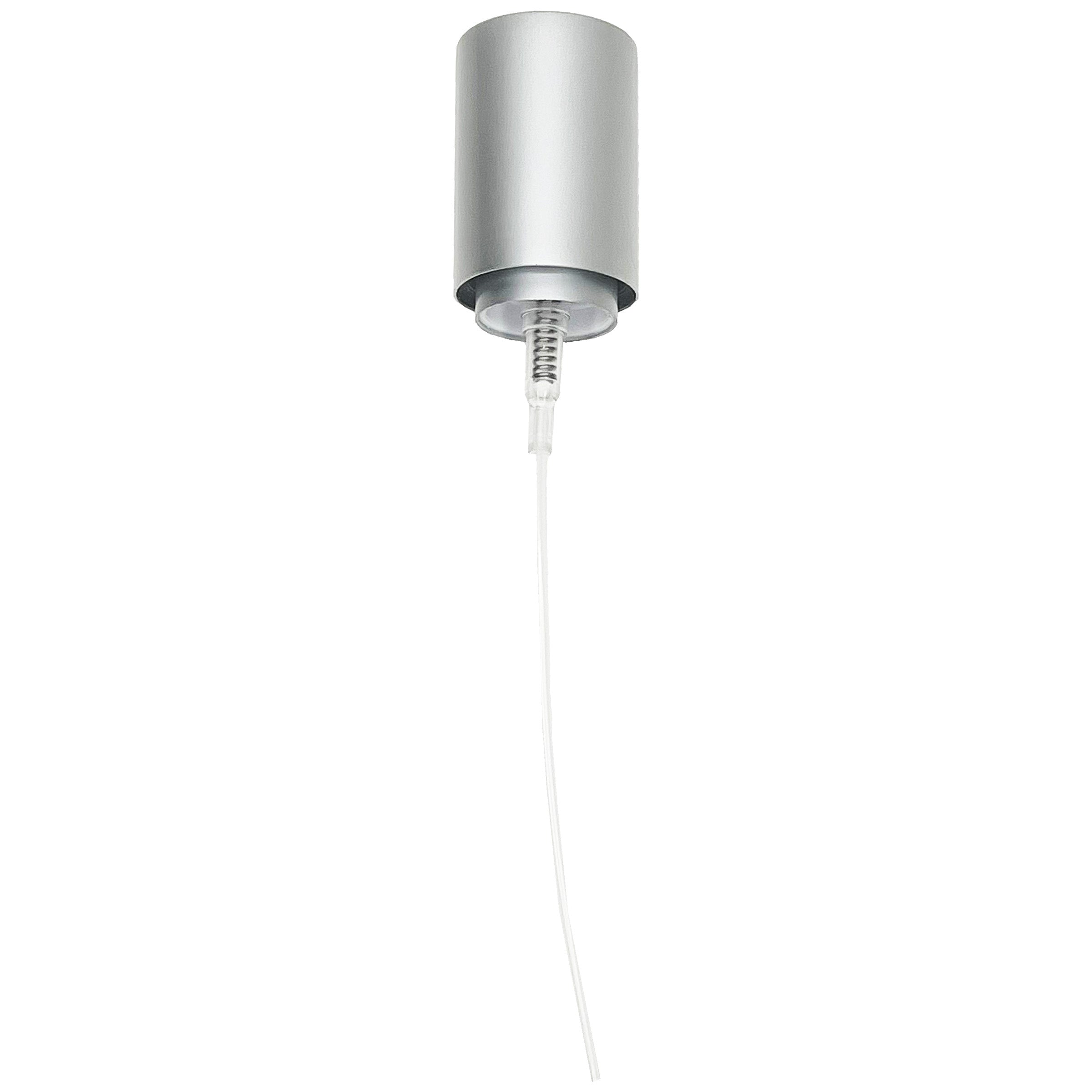 15/410 high quality matte aluminum fine mist screw on sprayers and lids