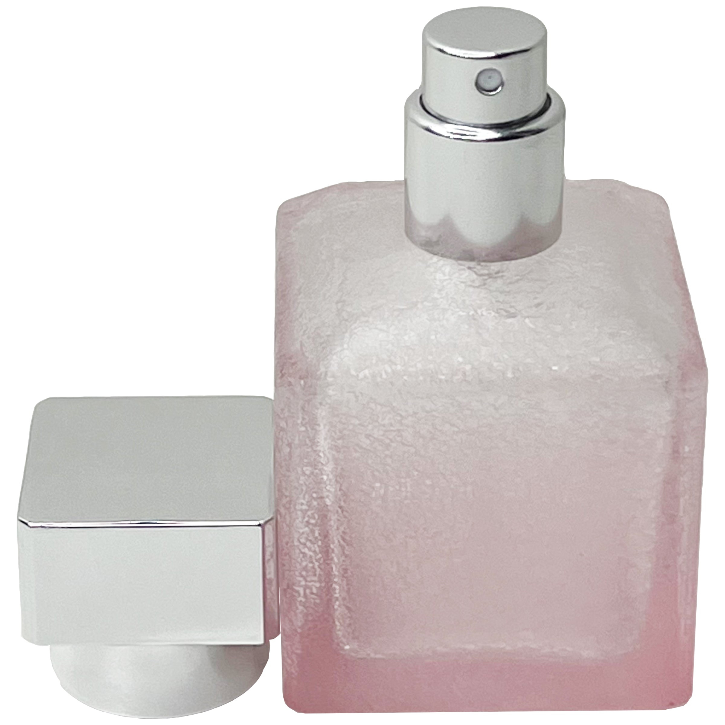 50ml 1.7oz 6 colors gradient cube textured glass perfume spray bottles