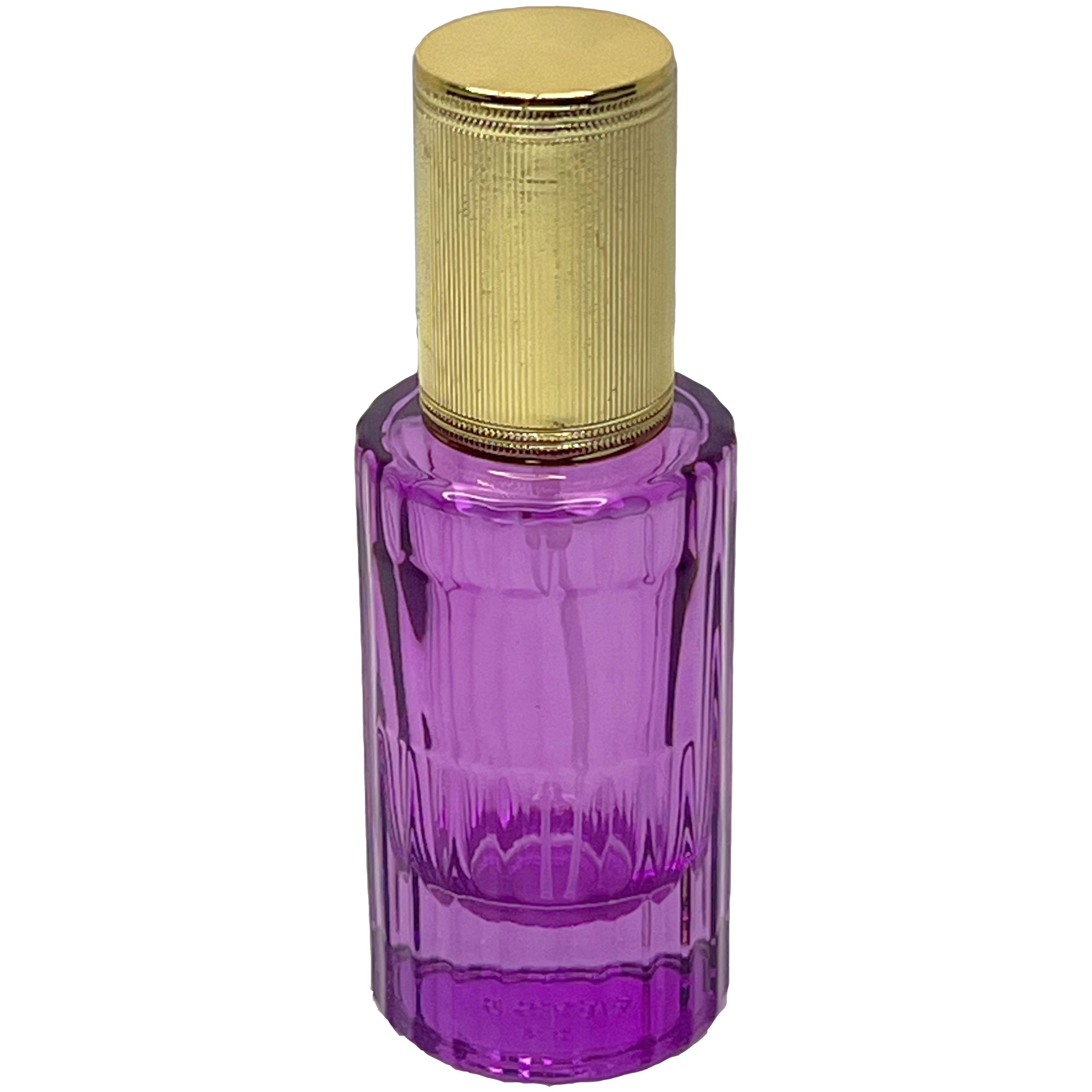 Flower shaped 6 ml car perfume refillable purple bottle