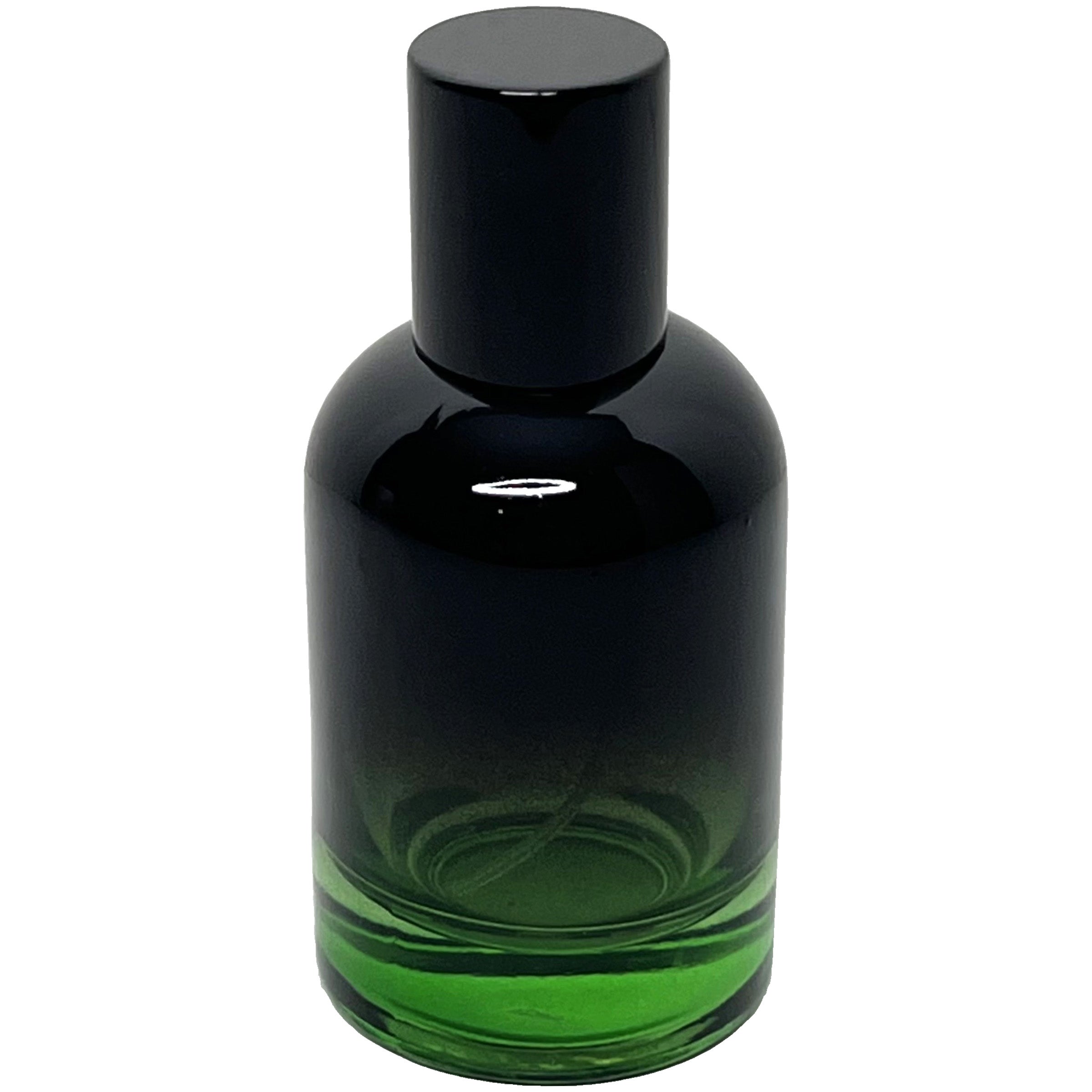 50ml 1.7oz Boston Round 6 colors Gradient Black perfume spray bottles