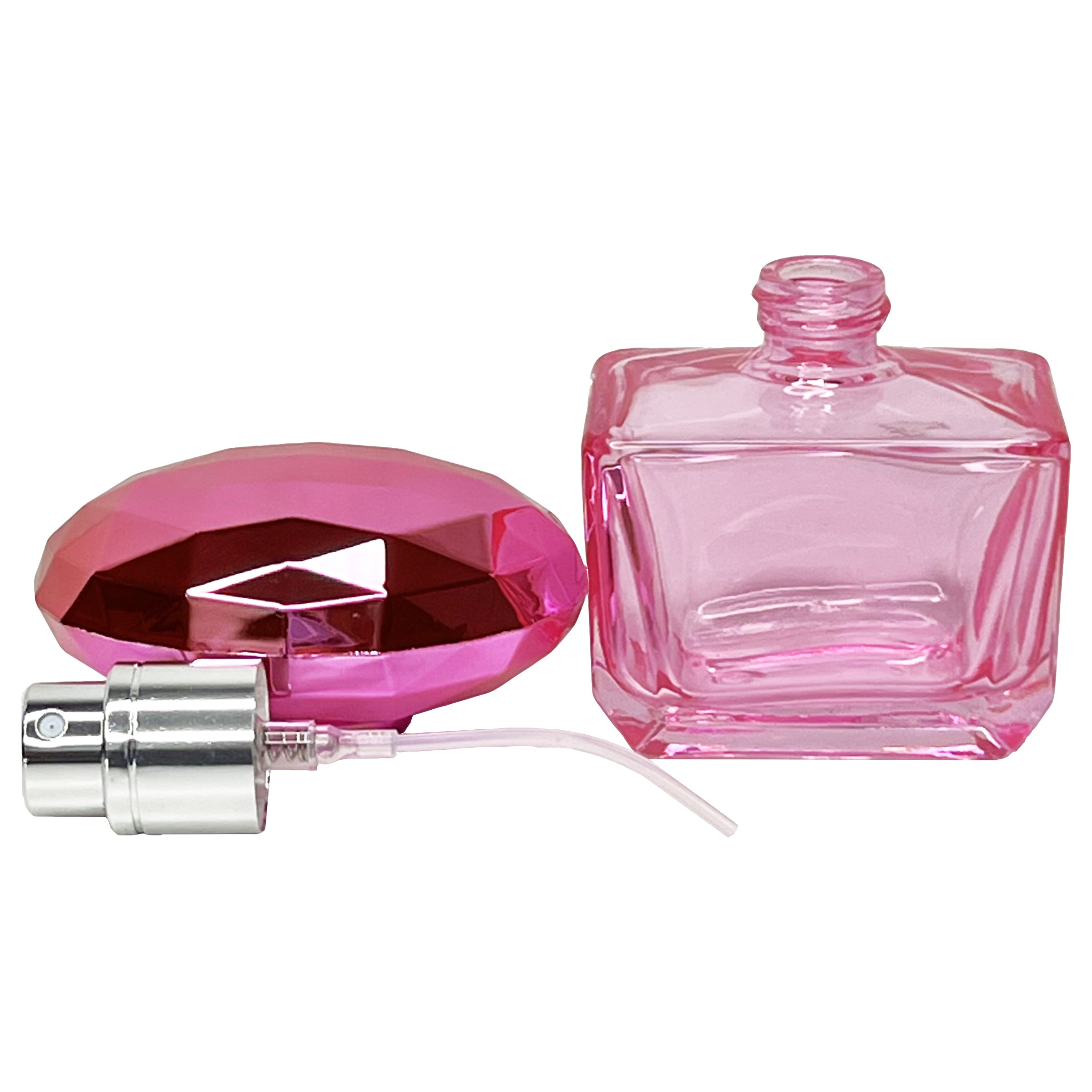 30ml 1oz 3 colors glass gemstone lids perfume spray bottles
