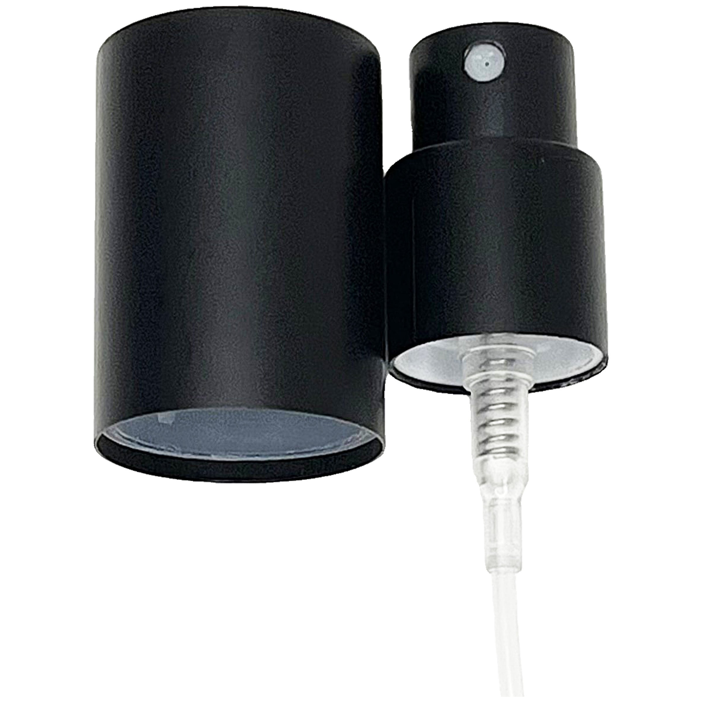 15/410 high quality matte aluminum fine mist screw on sprayers and lids