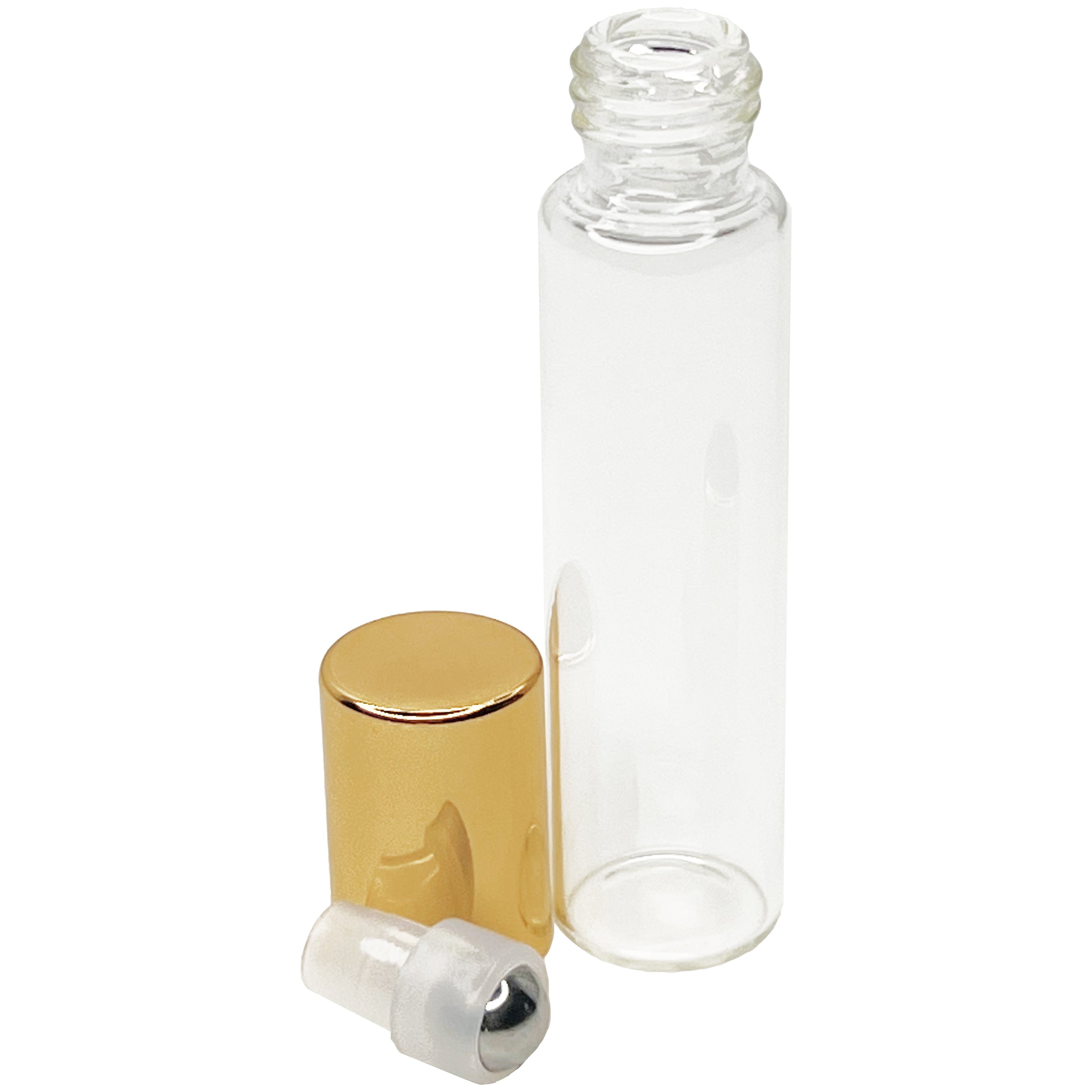 10ml 0.33oz glass tube roll on roller bottles for perfume oils