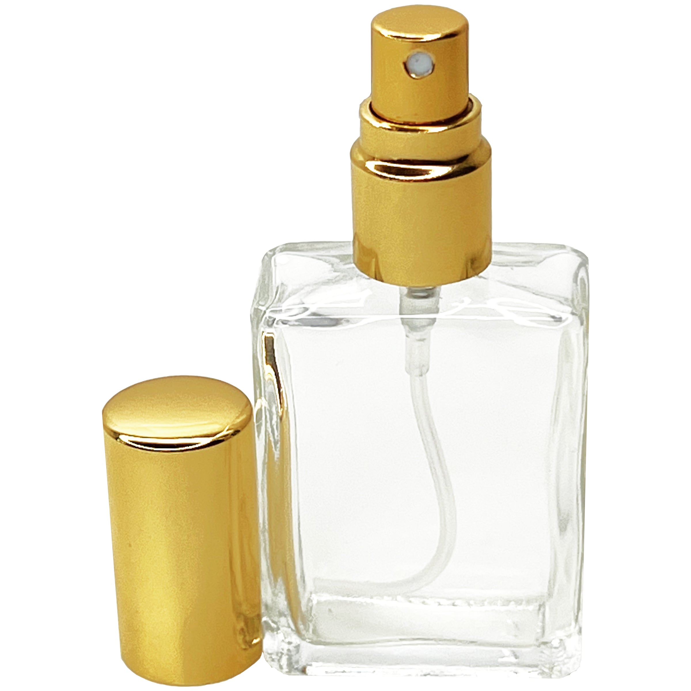 15ml 0.5oz Square Perfume Glass Spray Bottles Atomizers