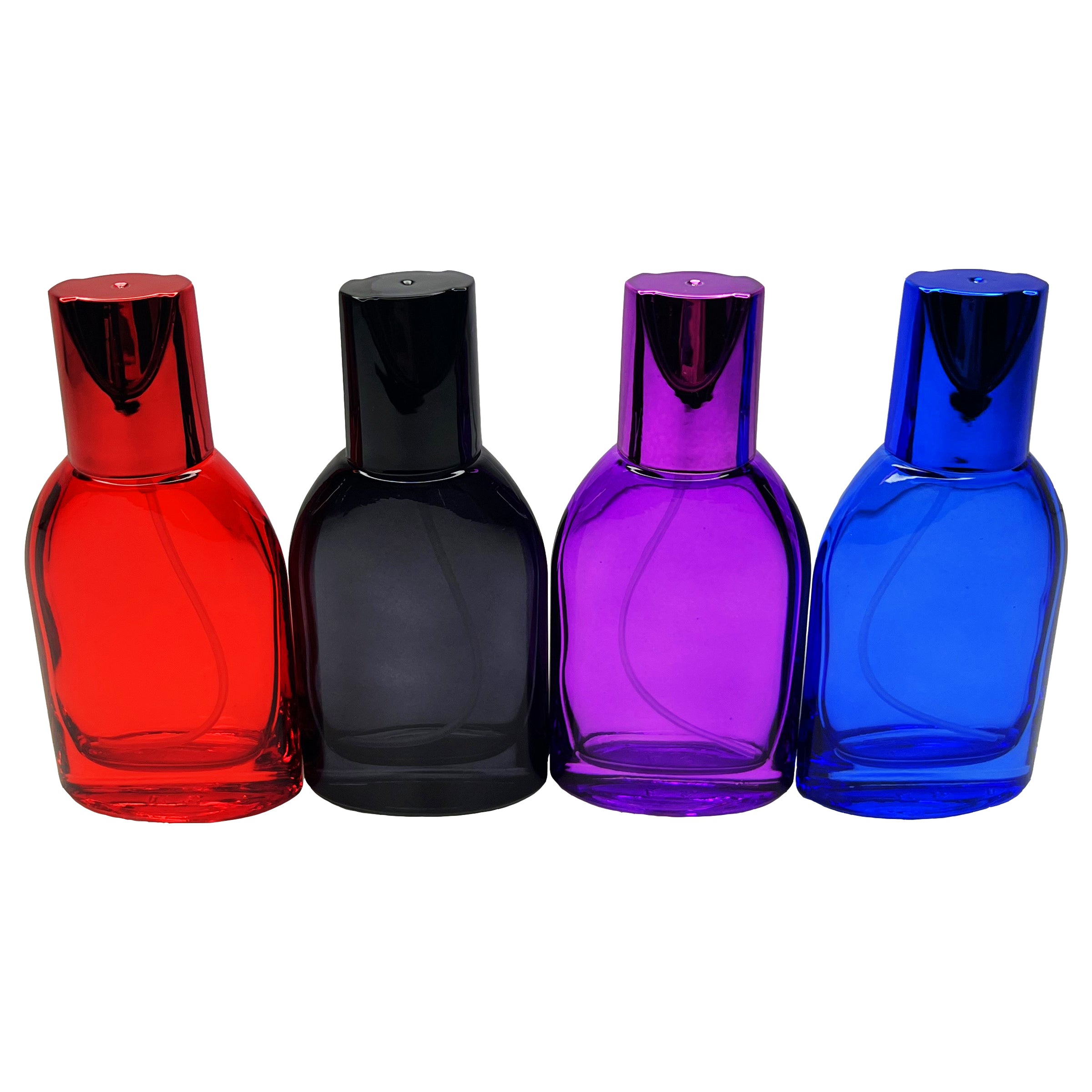 30ml 1oz colored glass slim perfume spray bottles