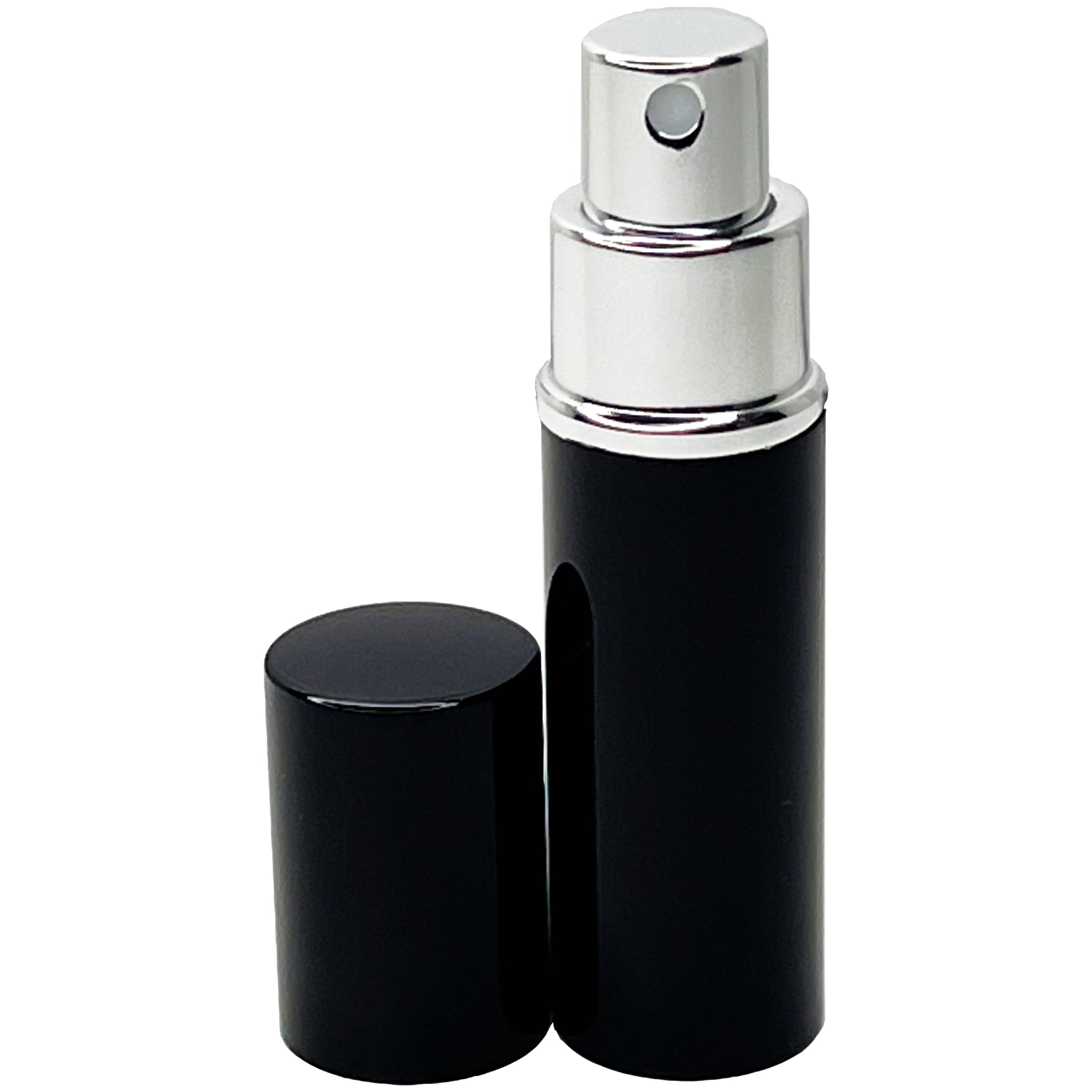 10ml 0.33oz high end aluminum black shell glass perfume bottles sprayers