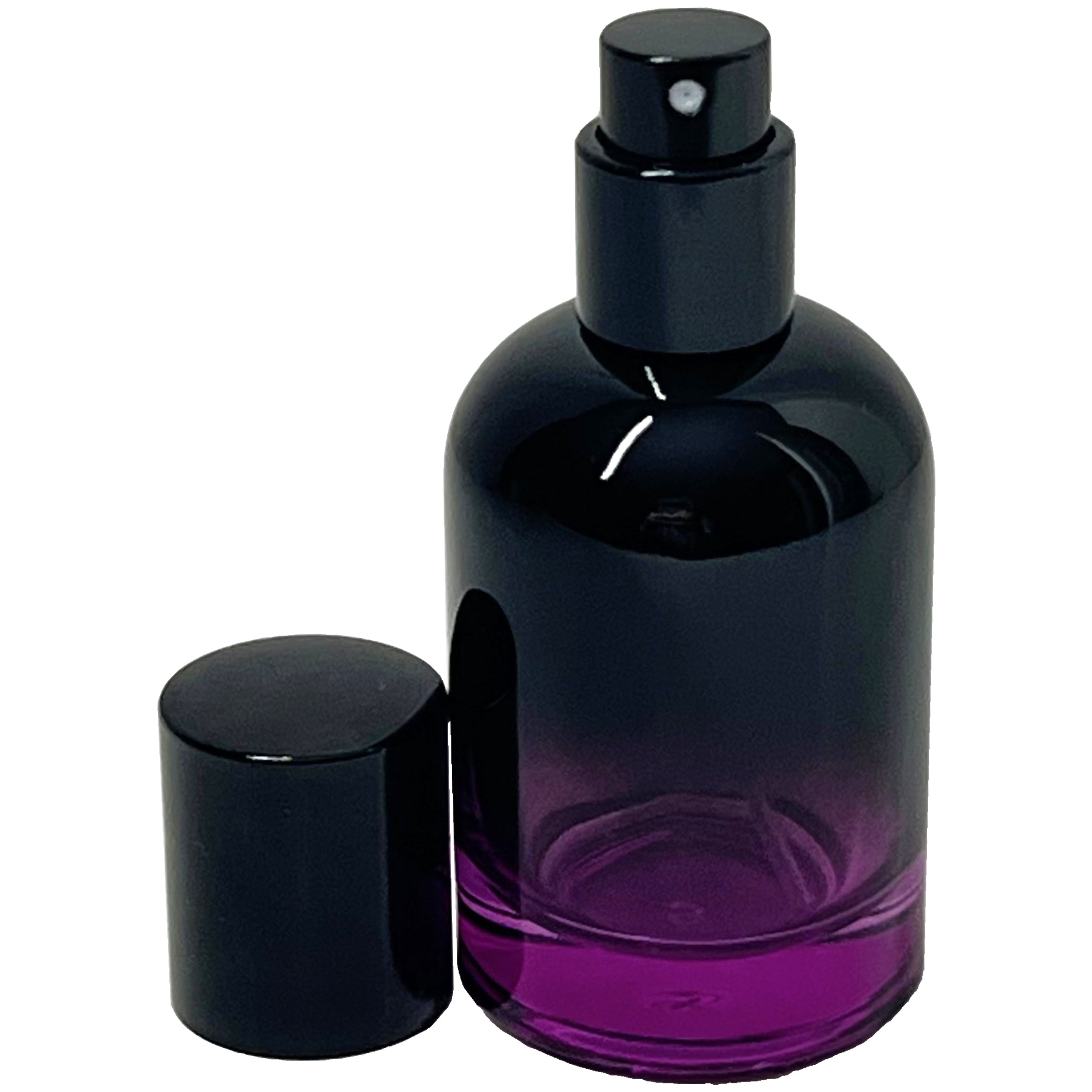 30ml 1oz Boston Round 6 colors Gradient Black perfume spray bottles