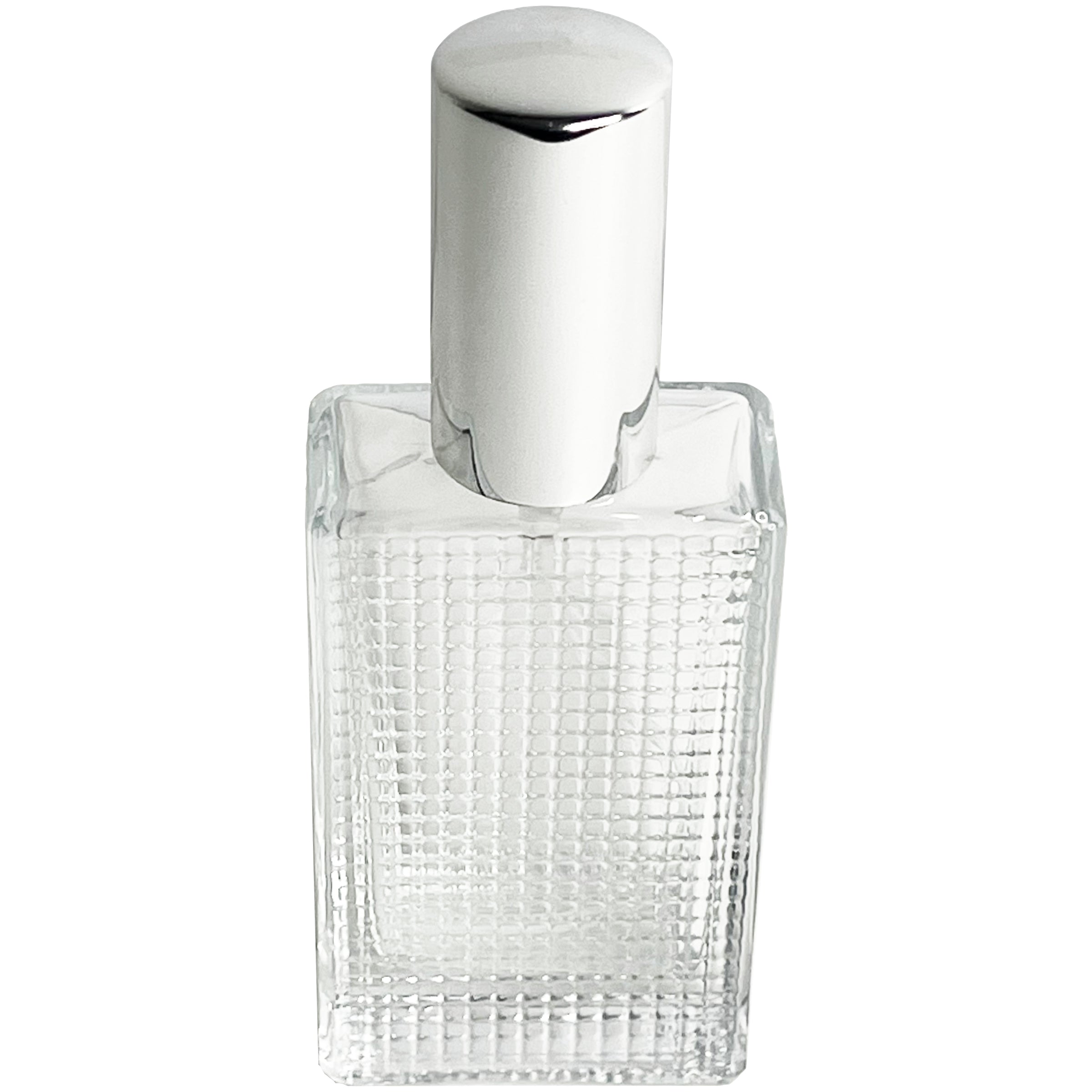 50ml 1.7oz grid glass perfume spray bottles