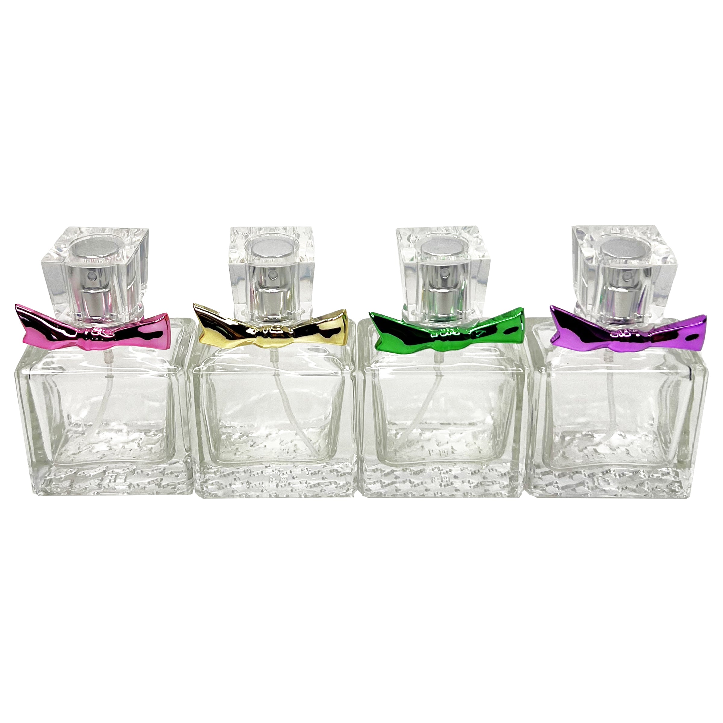 30ml 1oz Bow thick glass perfume spray bottles