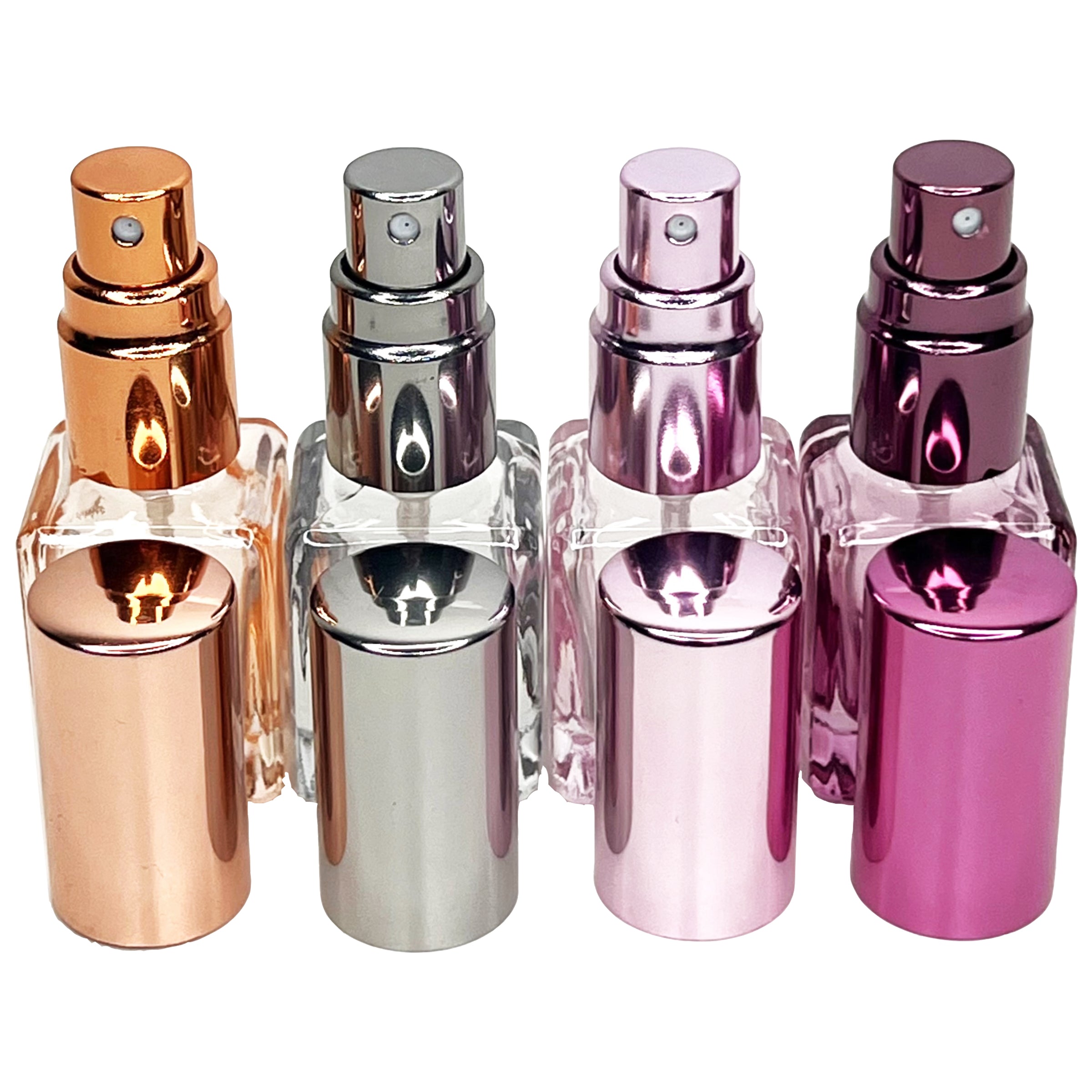5ml 0.17oz colored cube thick glass mini perfume bottles