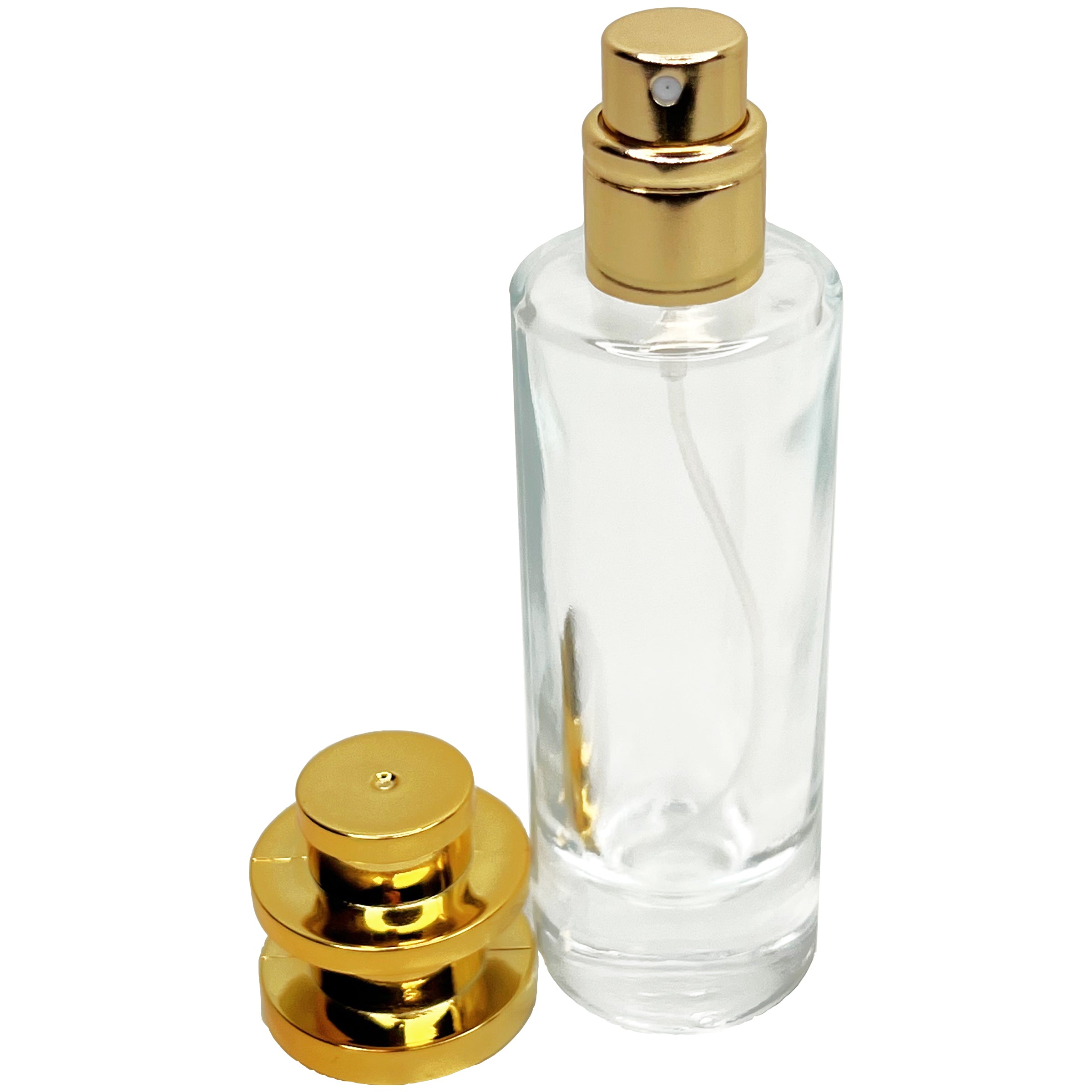 30ml 1oz perfume cylinder glass Spray Bottles tower cap