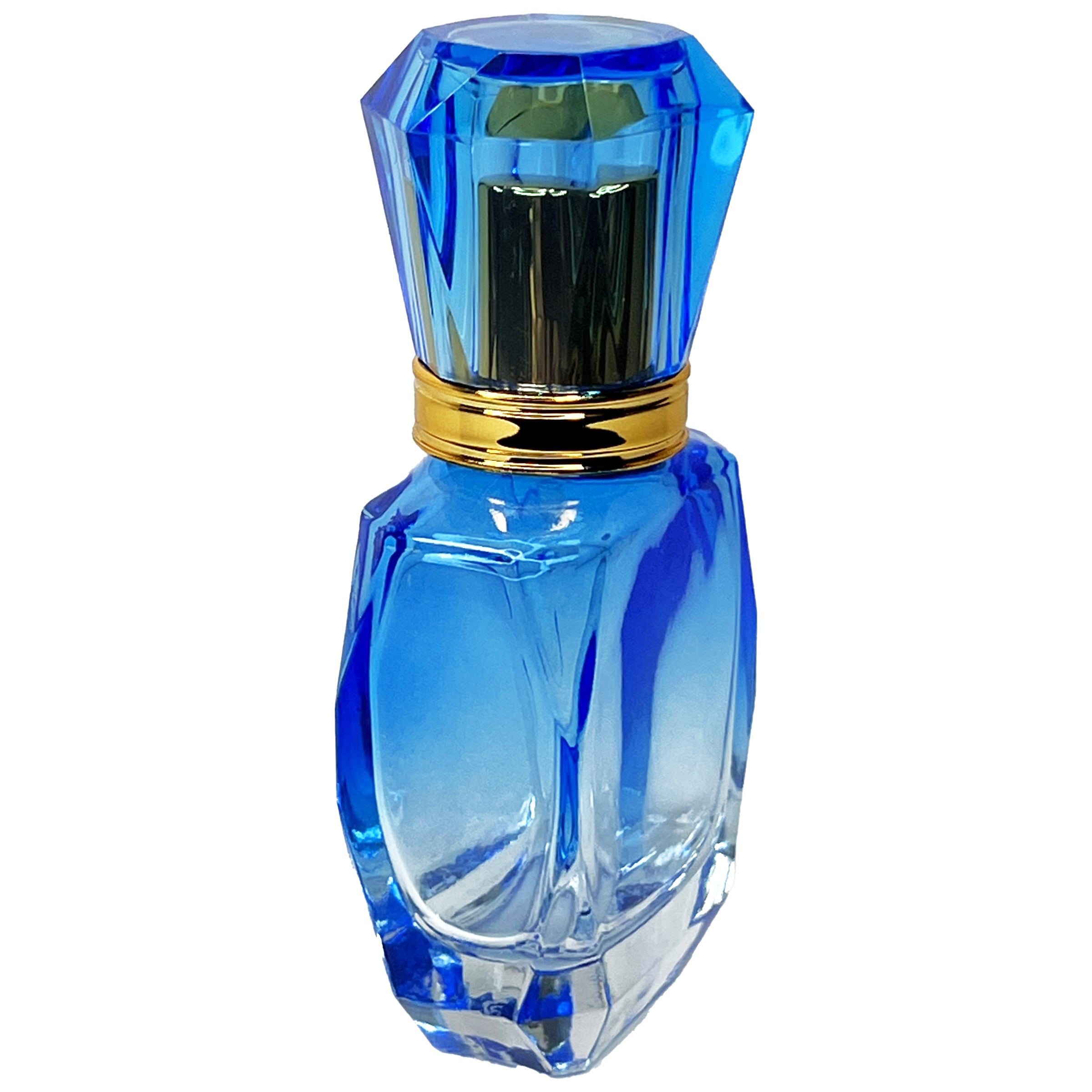 40ml 1.3oz vintage gradient colored glass diamond perfume spray bottles