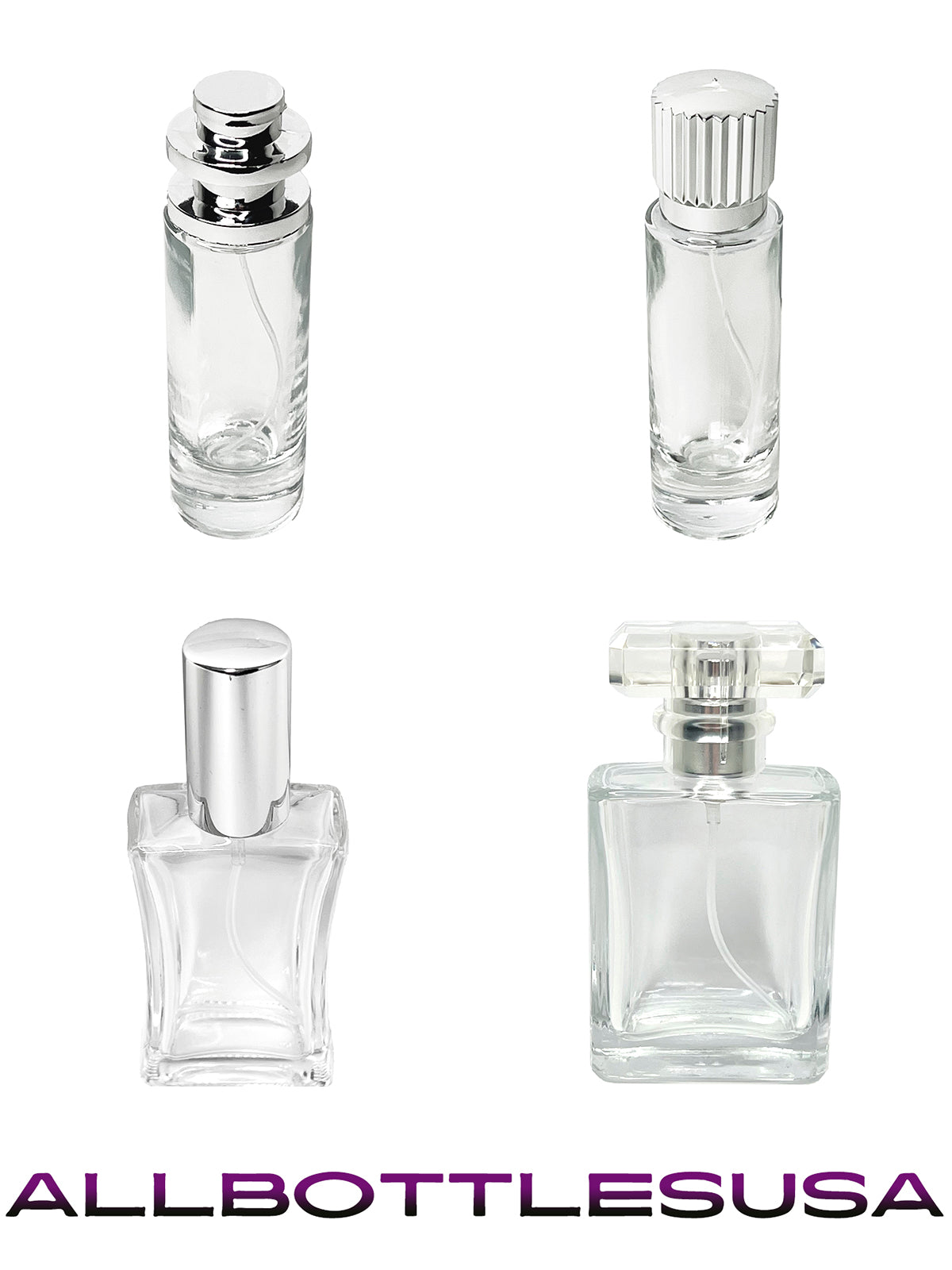 Fancy Perfume Bottles Accessories Plastic Caps Perfume Bottle with