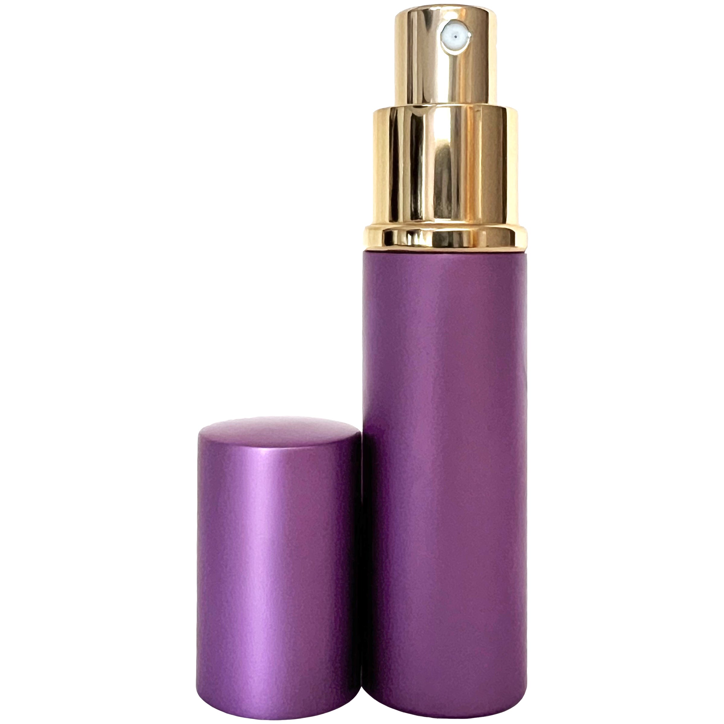10ml 0.33oz Purple Perfume Glass Spray Deluxe Bottles Gold Atomizers