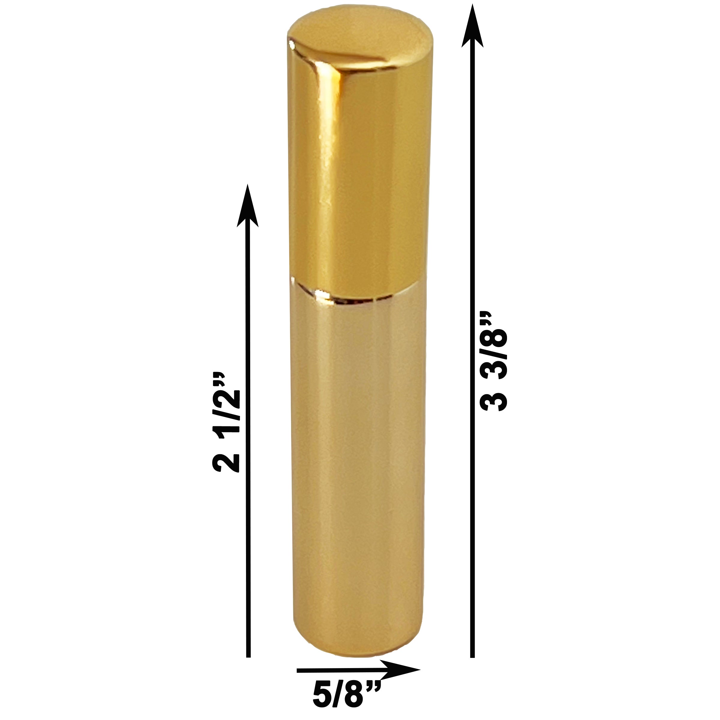 10ml 0.33oz Gold UV Electroplated Glass Spray Bottles