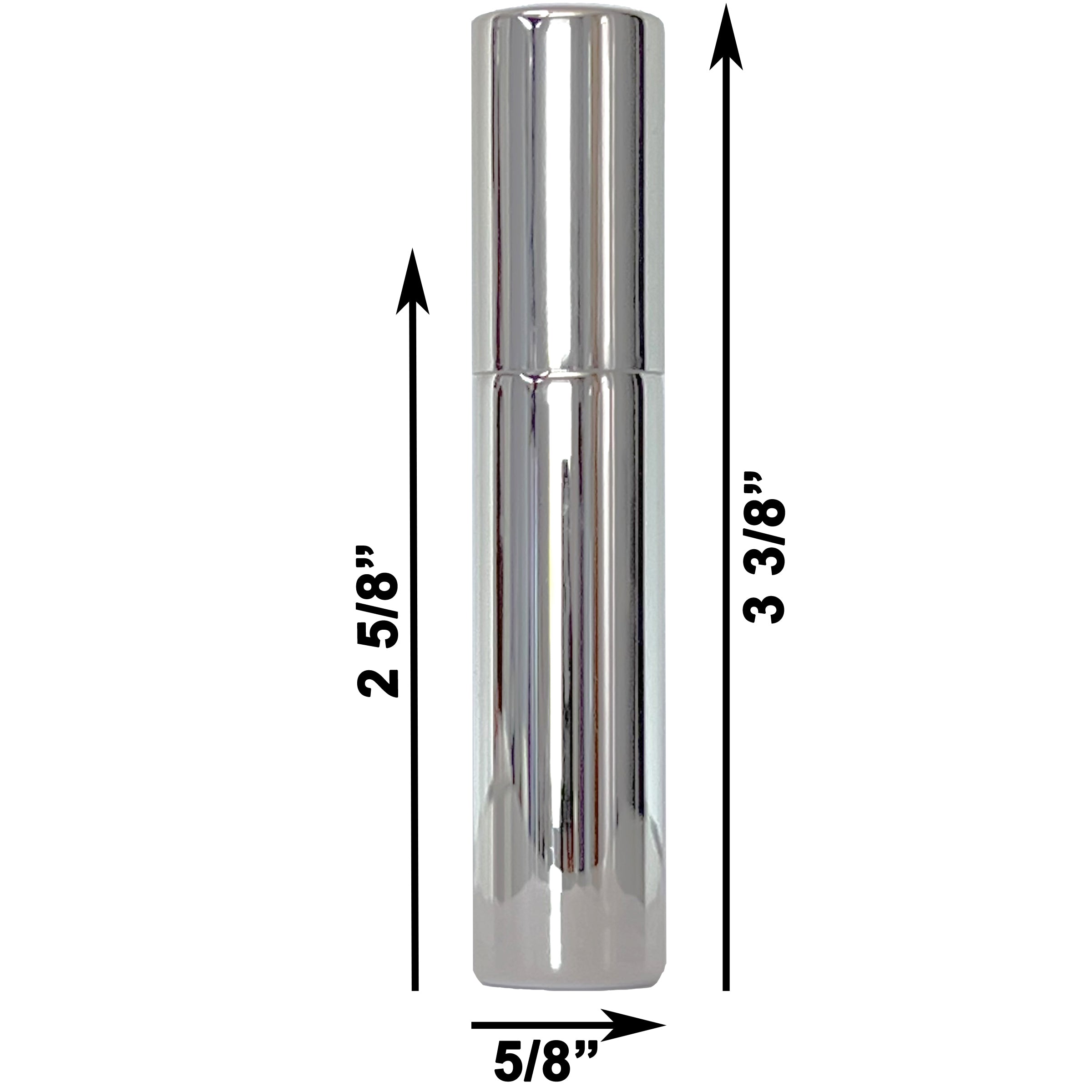 10ml 0.33oz Silver UV Electroplated Glass Spray Bottles