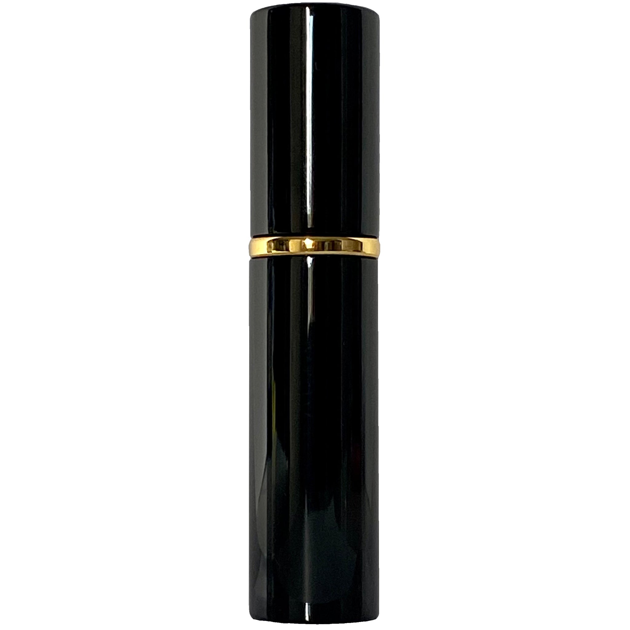 6ml 0.20oz Black Perfume Glass Spray Deluxe Bottles Gold Atomizers