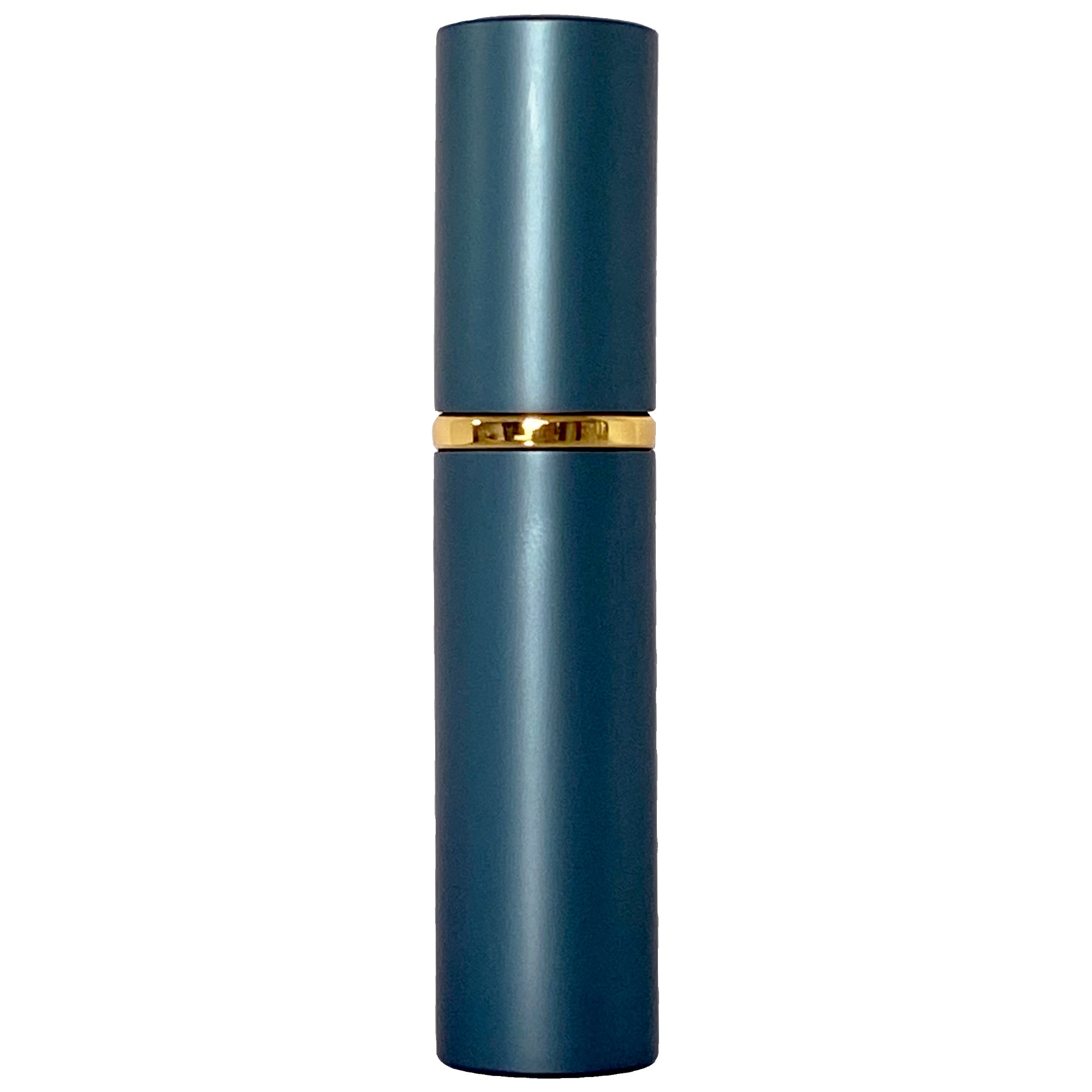 6ml 0.2oz Blue Perfume Glass Spray Deluxe Bottles Gold Atomizers