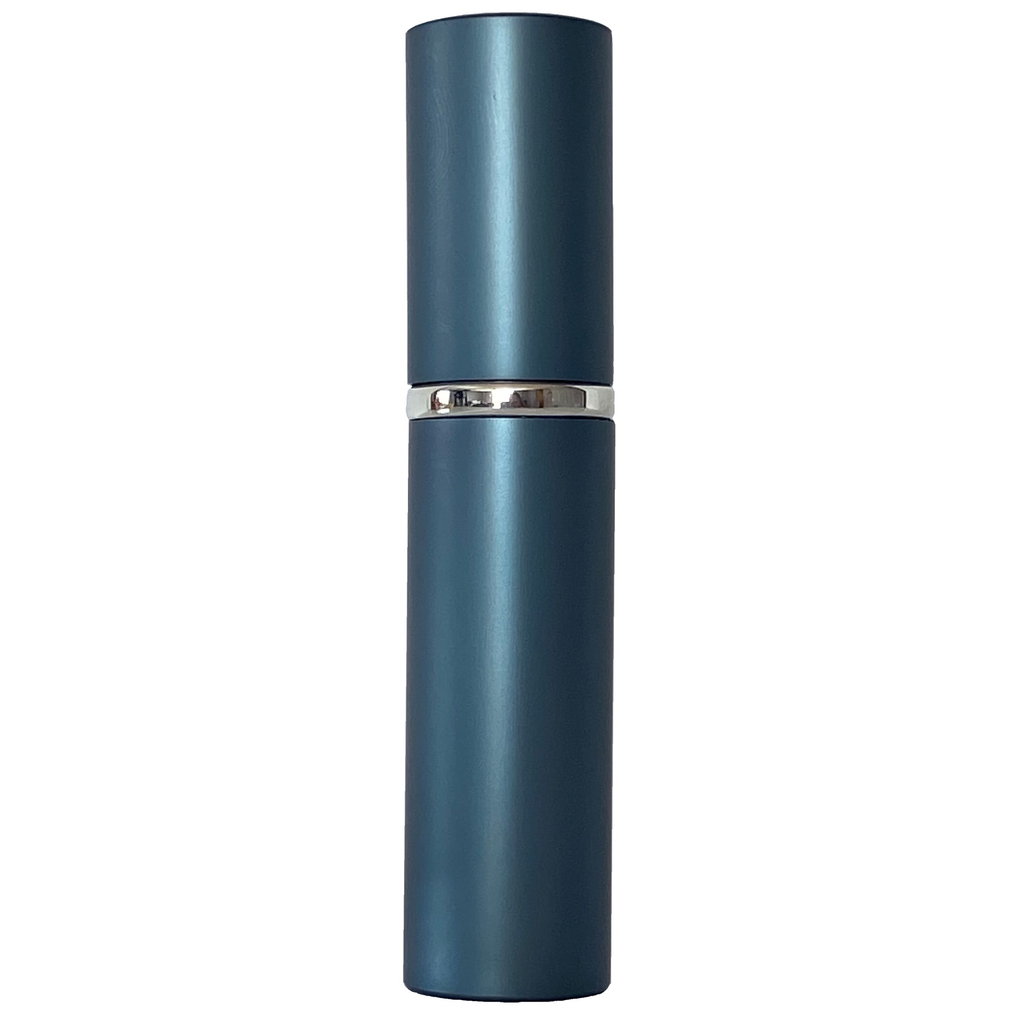 6ml 0.2oz Blue Perfume Glass Spray Deluxe Bottles Silver Atomizers
