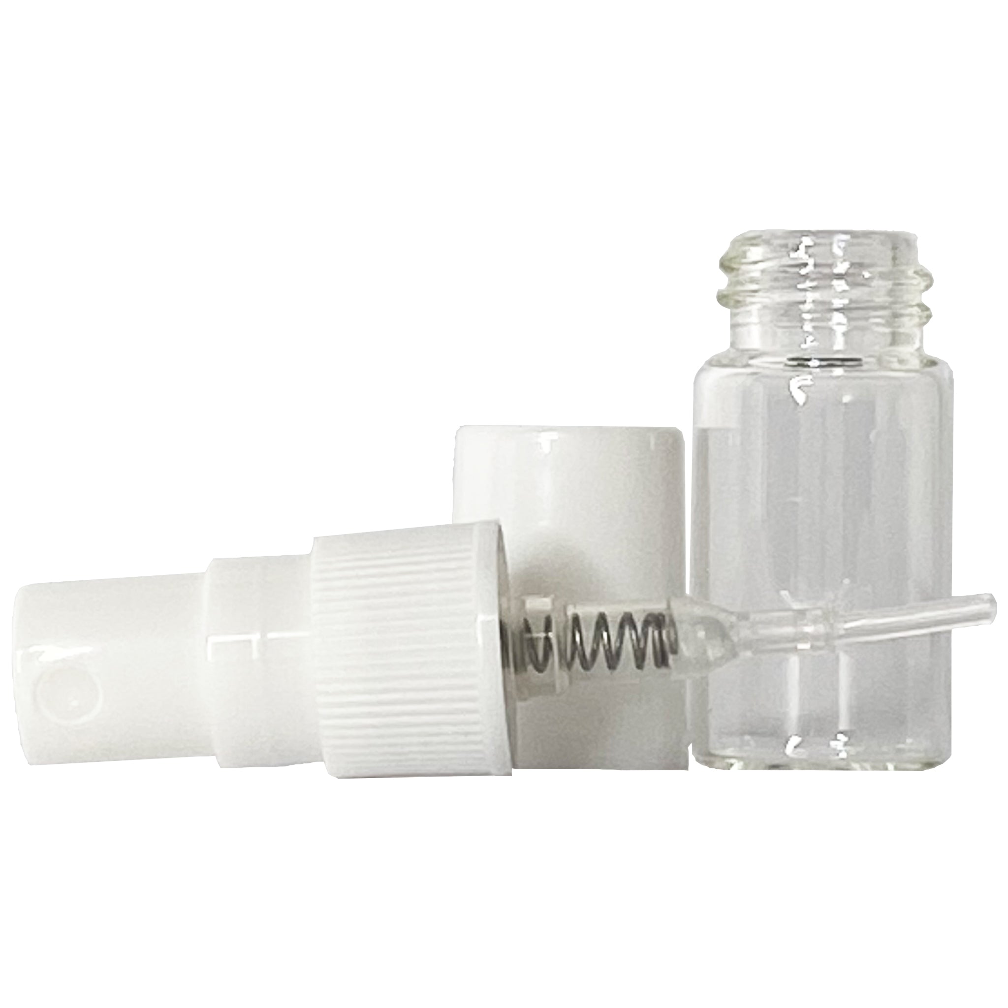 2ml 0.07oz Clear Perfume Glass Spray Bottles White Atomizers