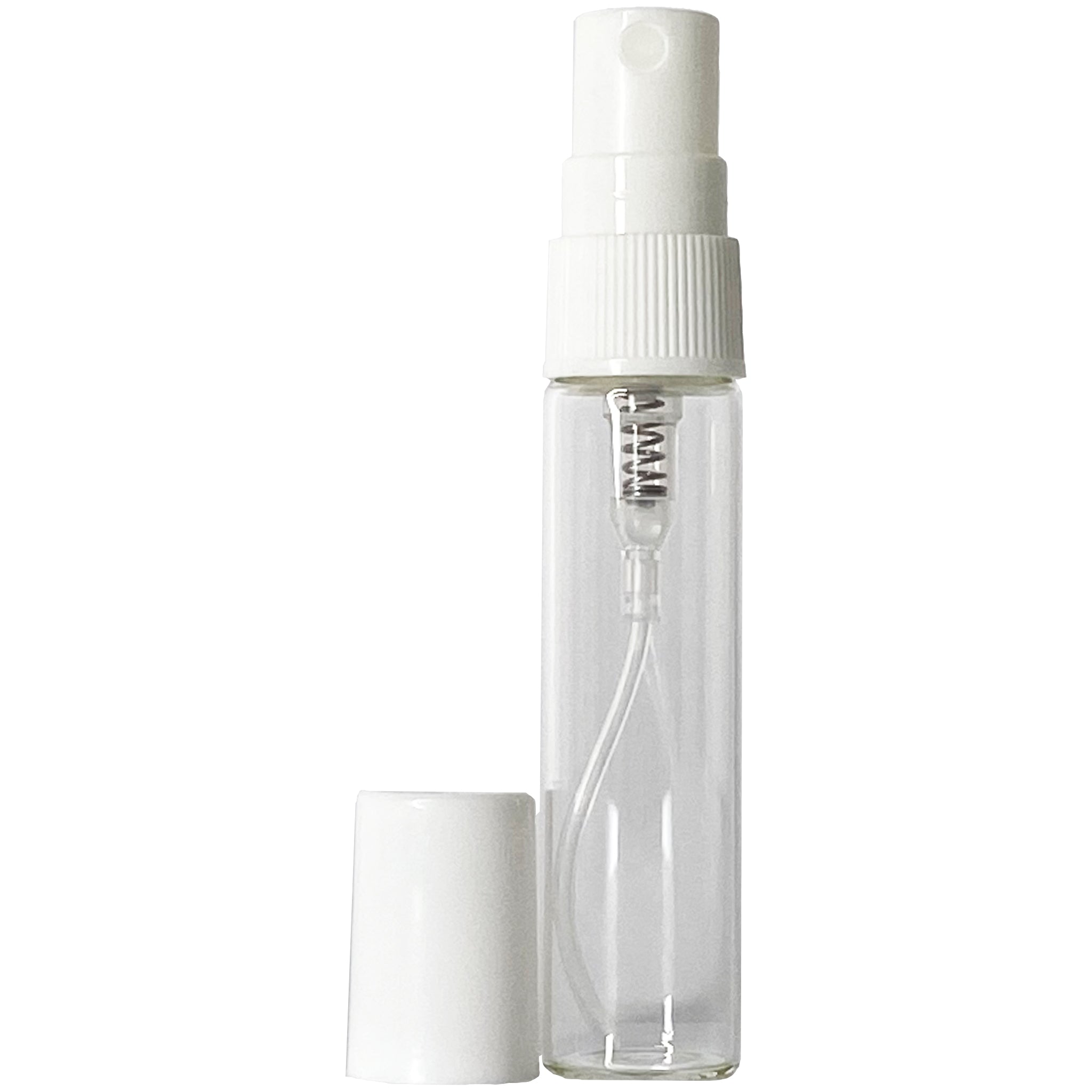 5ml 0.17oz Clear Perfume Glass Spray Bottles White Atomizers