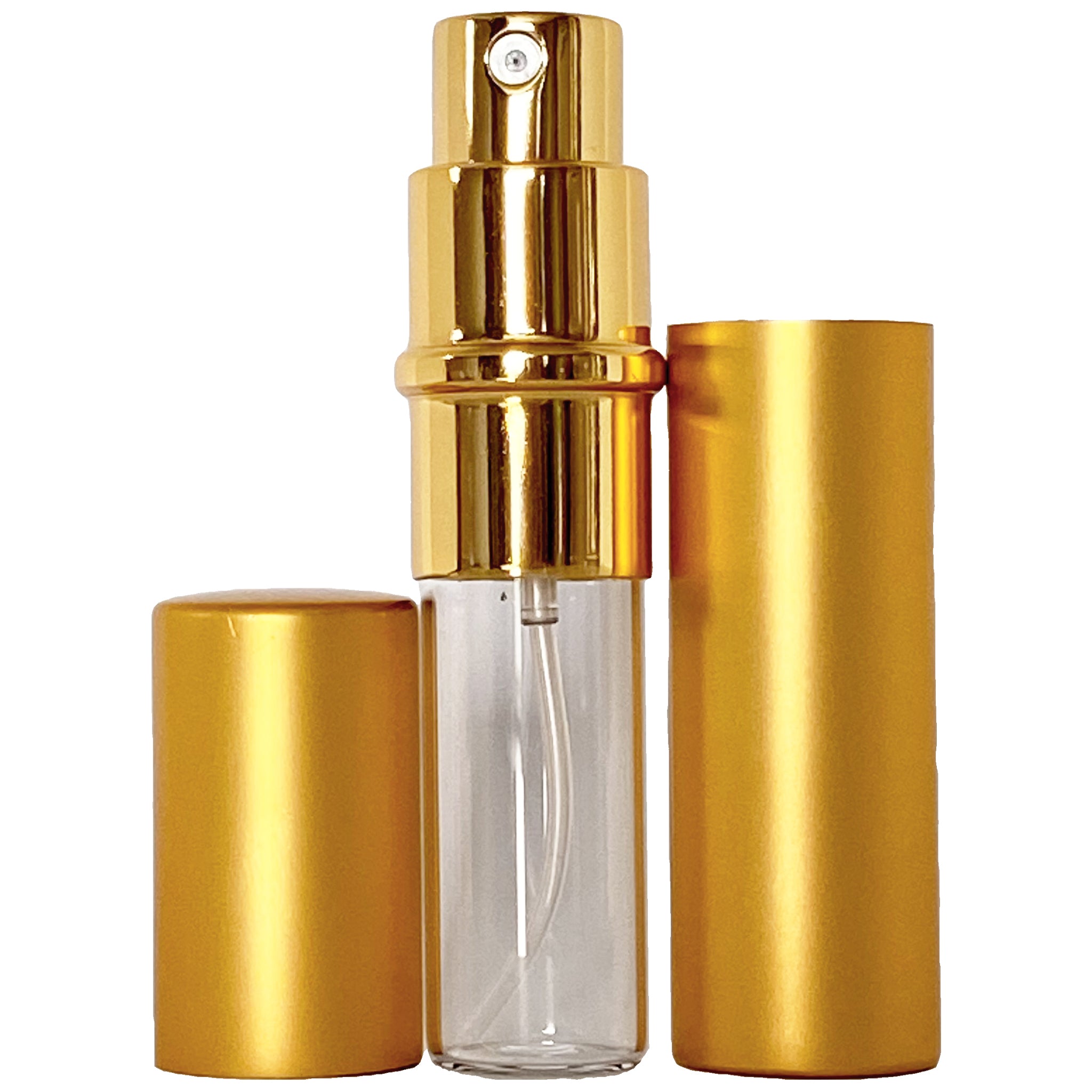 6ml 0.2oz Perfume Glass Spray Deluxe Bottles Gold Atomizers