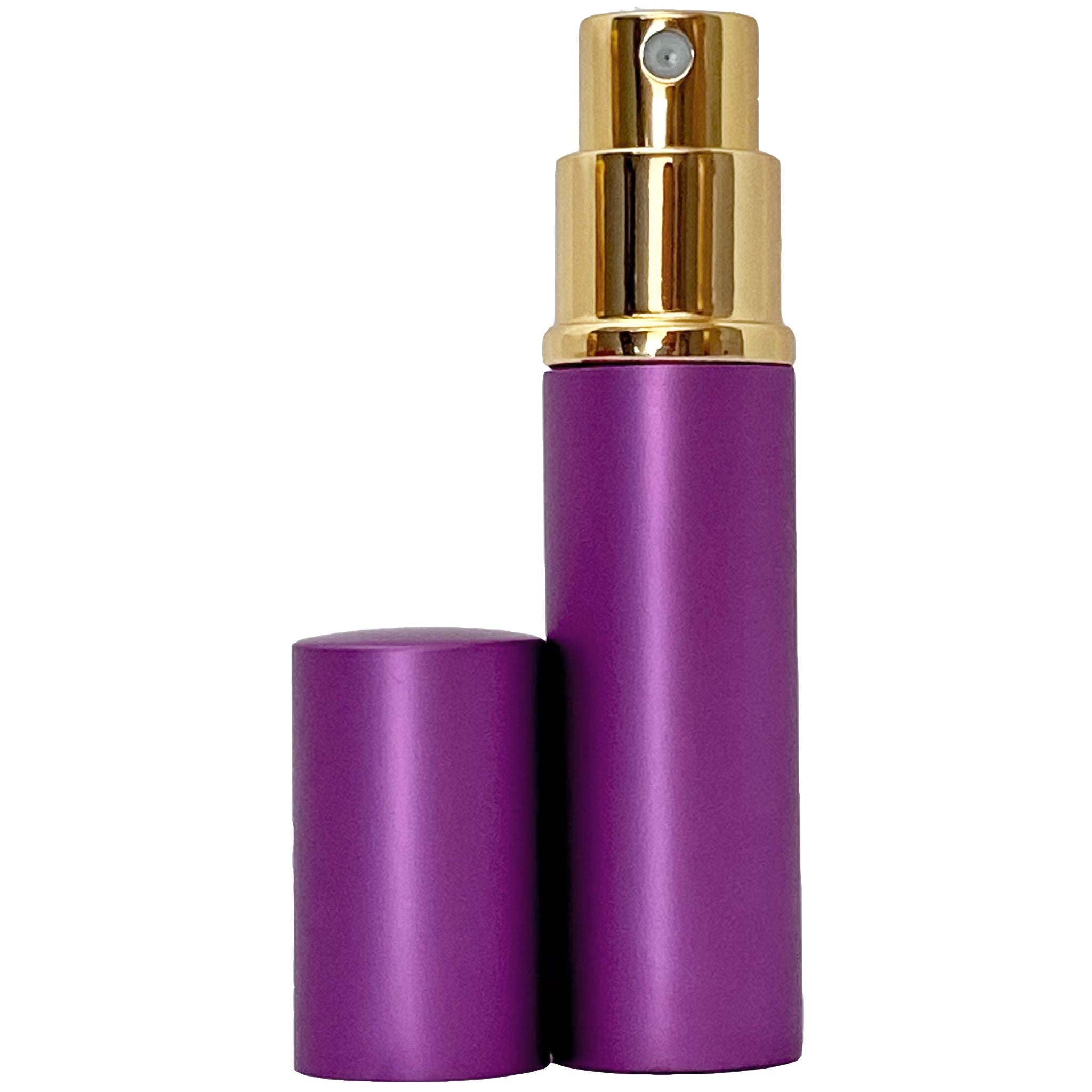6ml 0.2oz Purple Perfume Glass Spray Deluxe Bottles Gold Atomizers