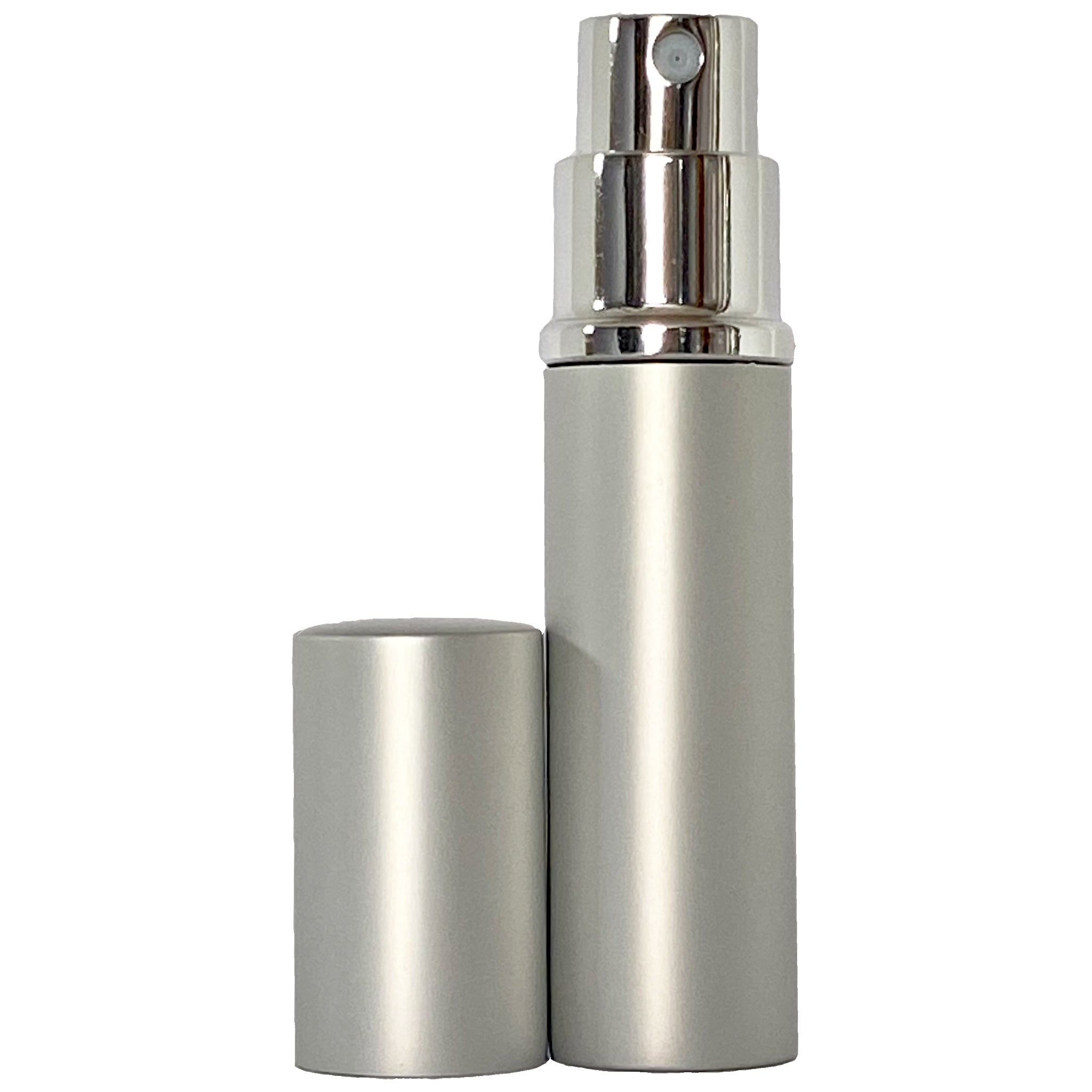 6ml 0.2oz Perfume Glass Spray Deluxe Bottles Silver Atomizers