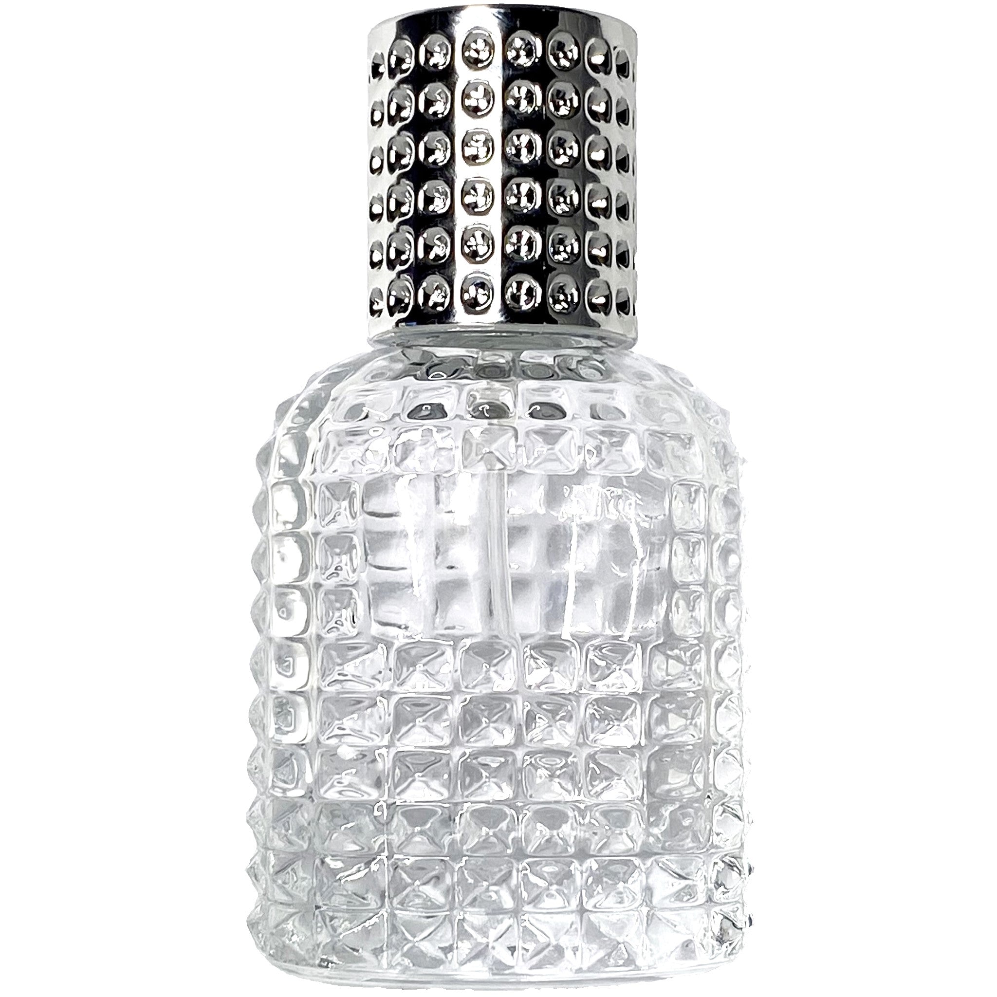 30ml 1oz Perfume Pineapple Glass Spray Bottles Silver Atomizers