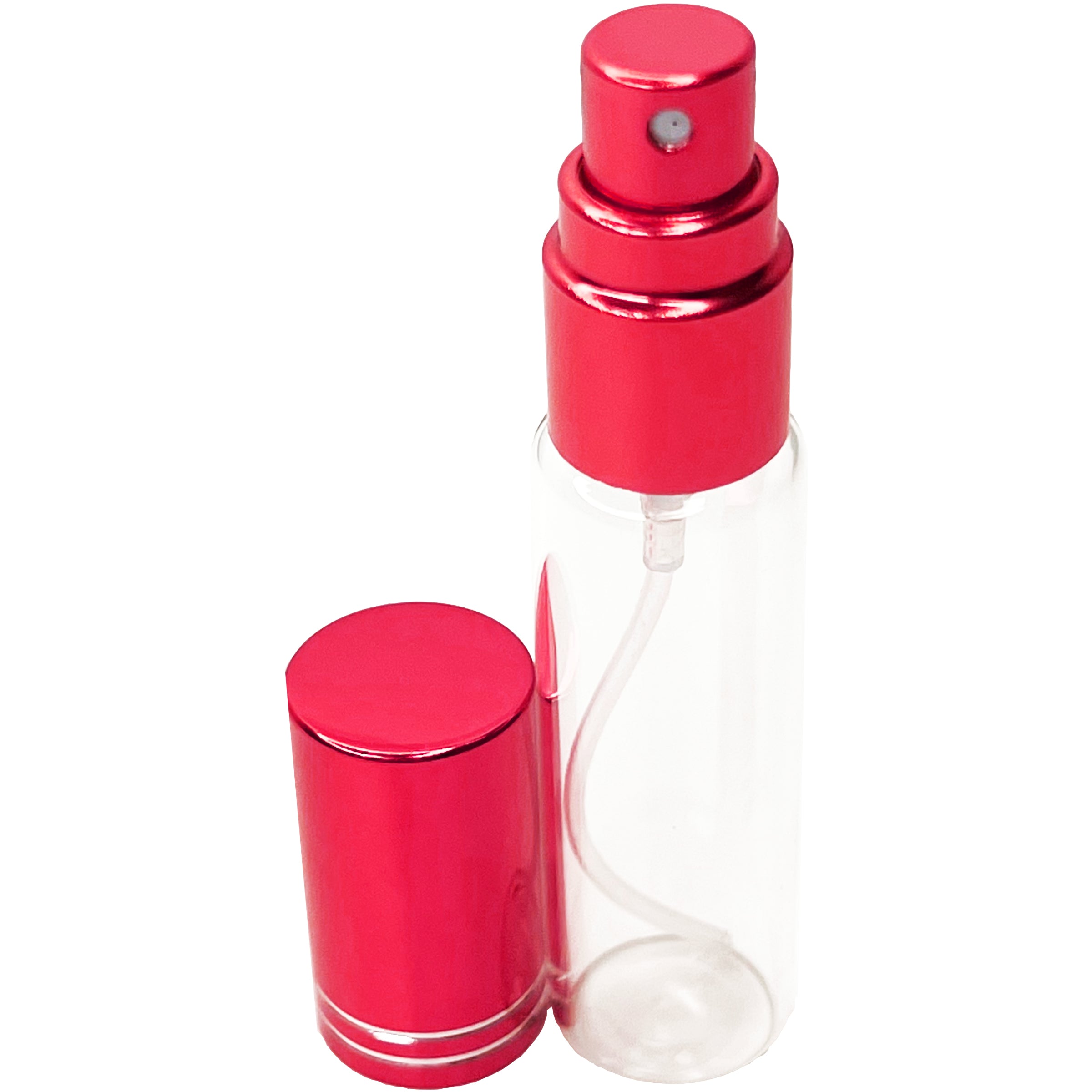 10ml 0.33oz Perfume Glass Spray Bottles Red Line Cap