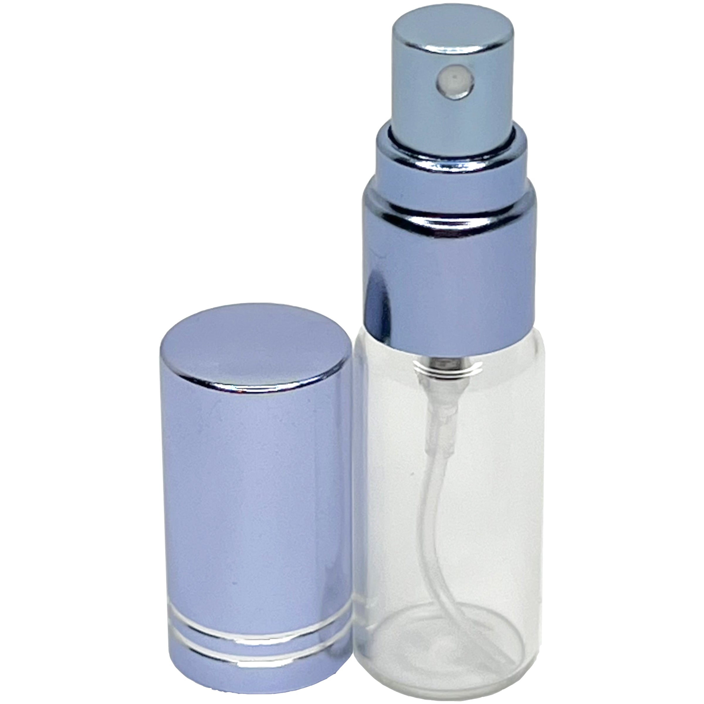 5ml 0.17oz Perfume Glass Spray Bottles Blue Line Cap