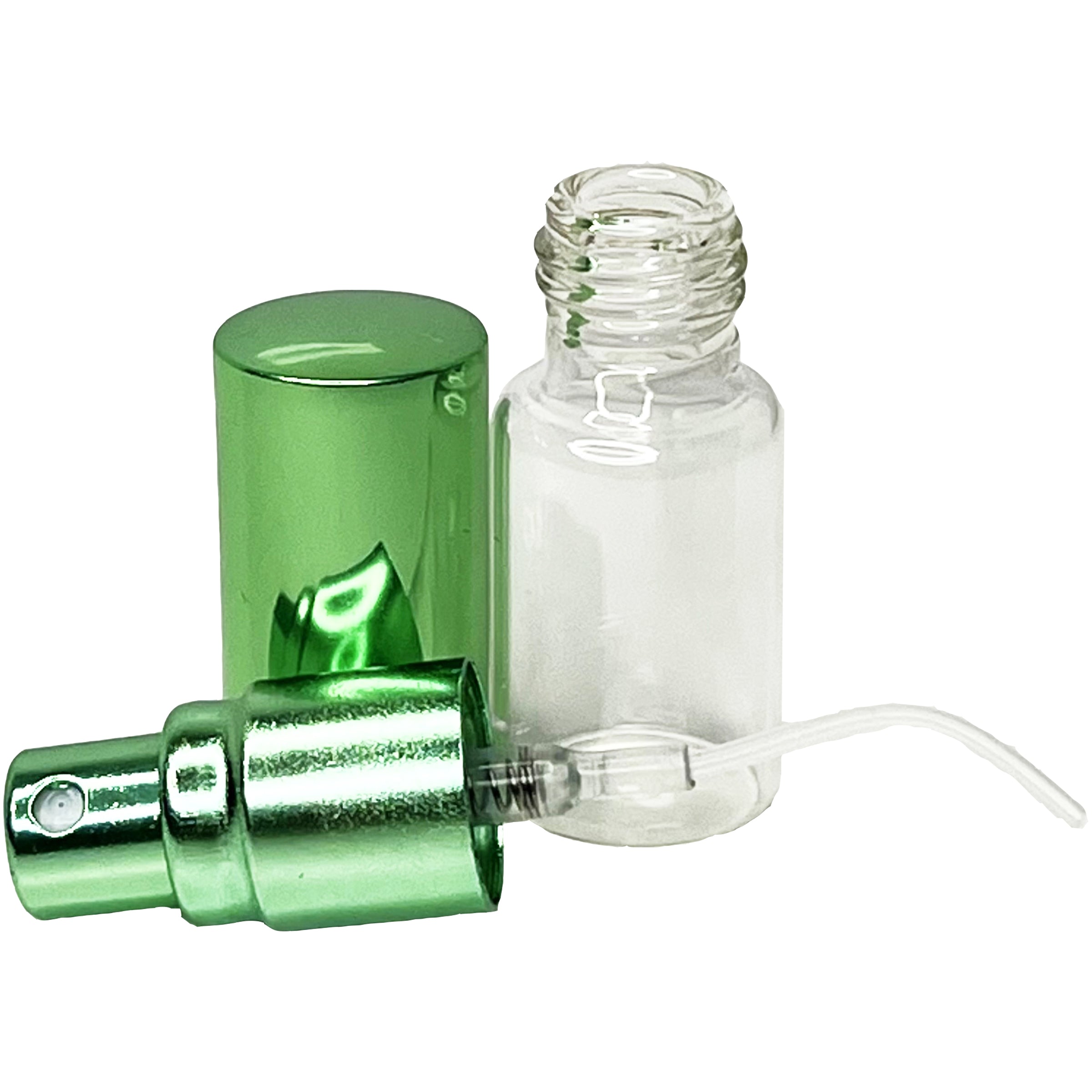 5ml 0.17oz Perfume Glass Spray Bottles Green Line Cap