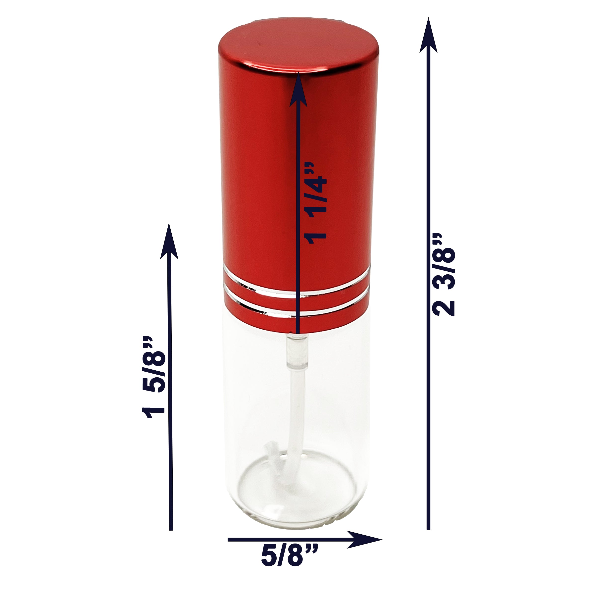 5ml 0.17oz Perfume Glass Spray Bottles Red Line Cap