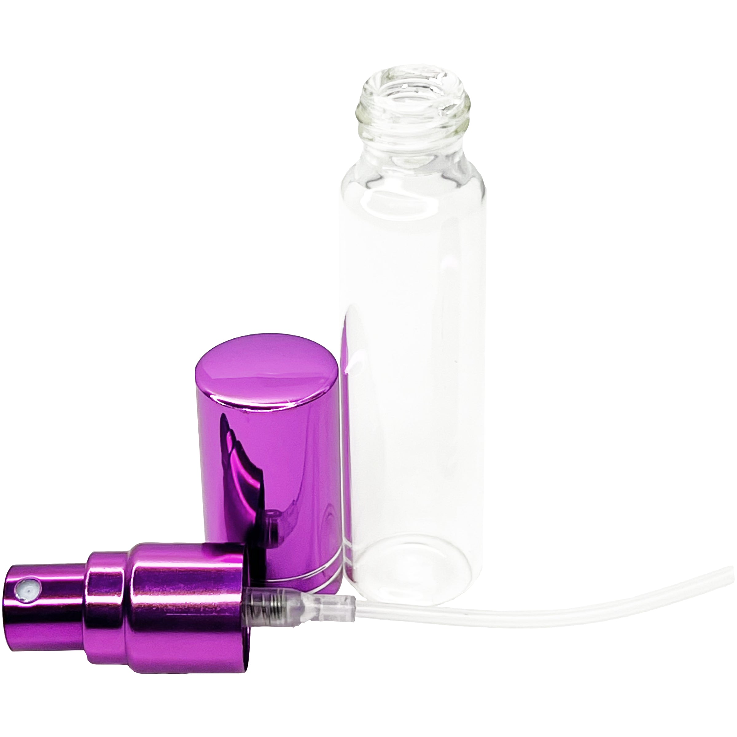 10ml 0.33oz Purple Perfume Glass Spray Bottles Purple Line Cap