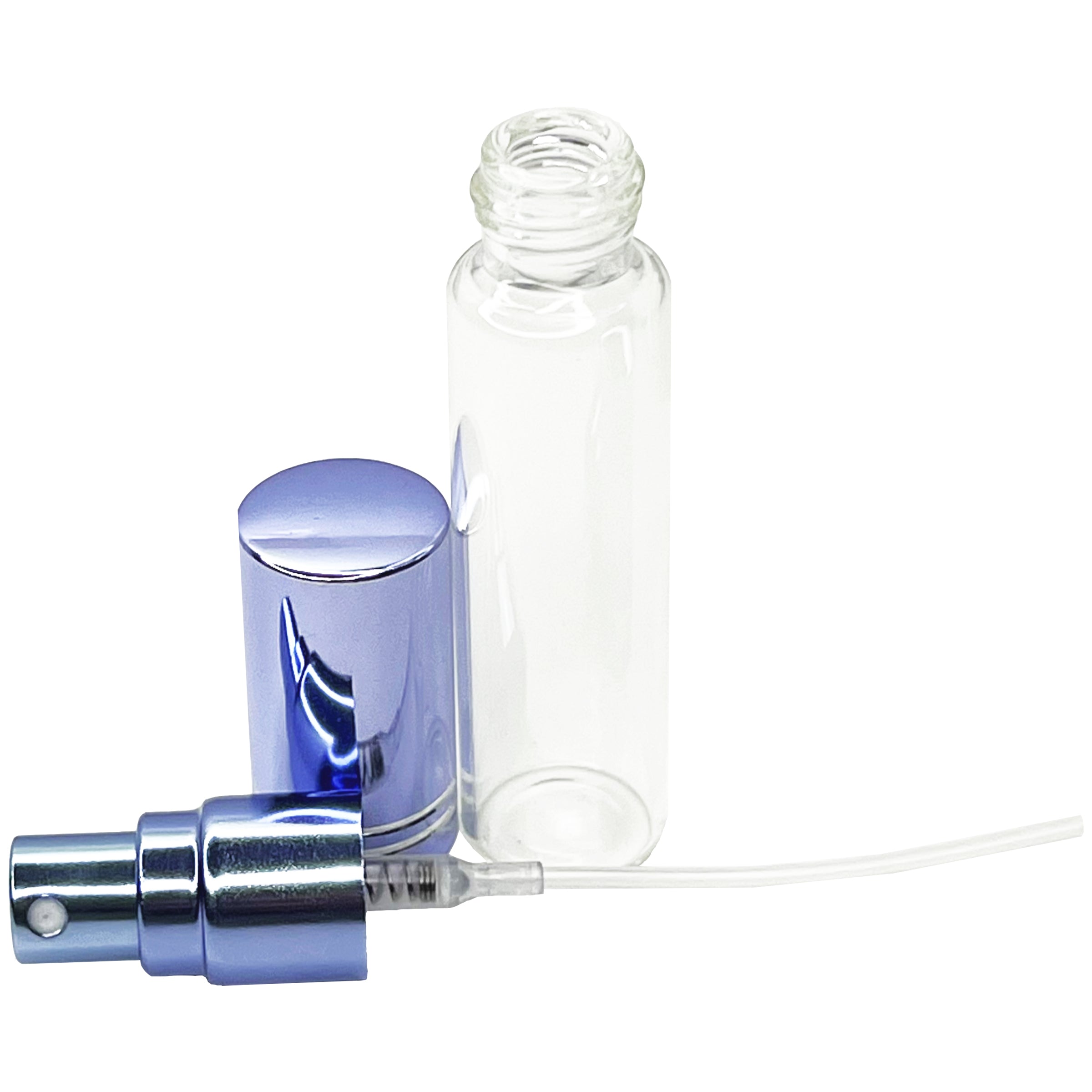 10ml 0.33oz Perfume Glass Spray Bottles Blue Line Cap