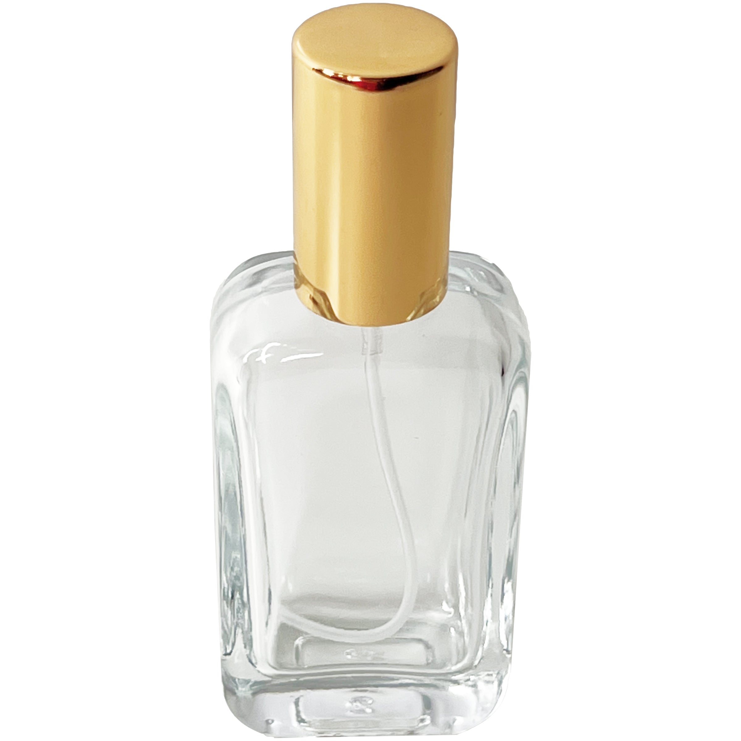 30ml 1oz Perfume Rounded Glass Spray Bottles Gold cap