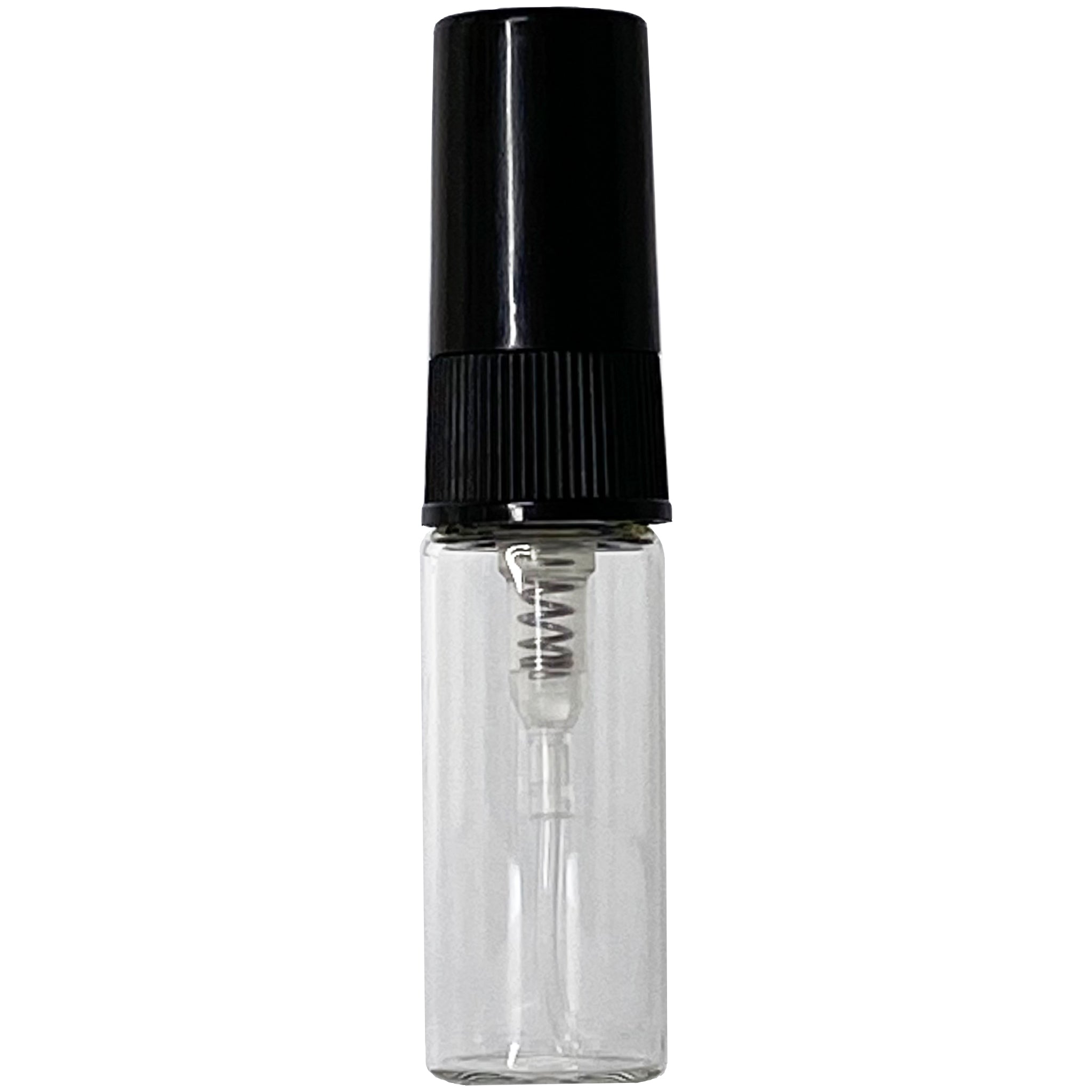 3ml 0.1oz Clear Perfume Glass Spray Bottles Black Atomizers