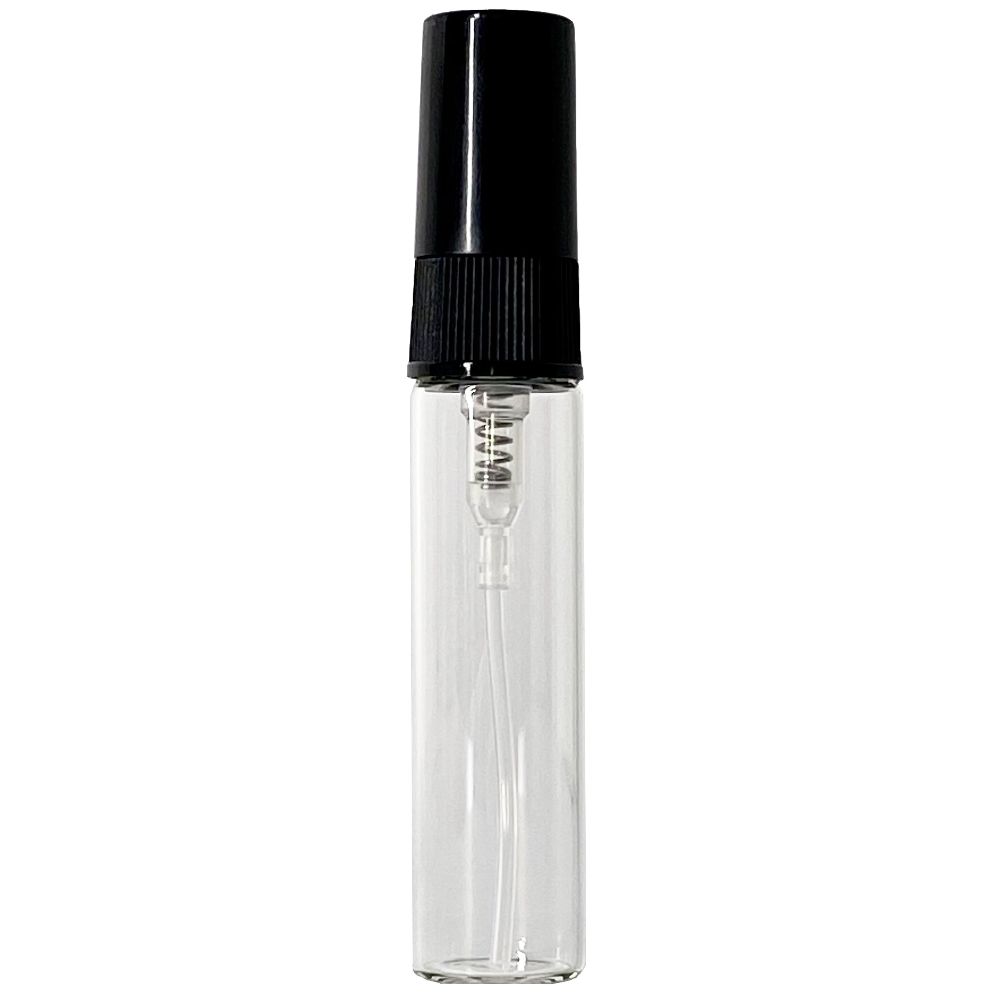 5ml 0.17oz Clear Perfume Glass Spray Bottles Black Atomizers